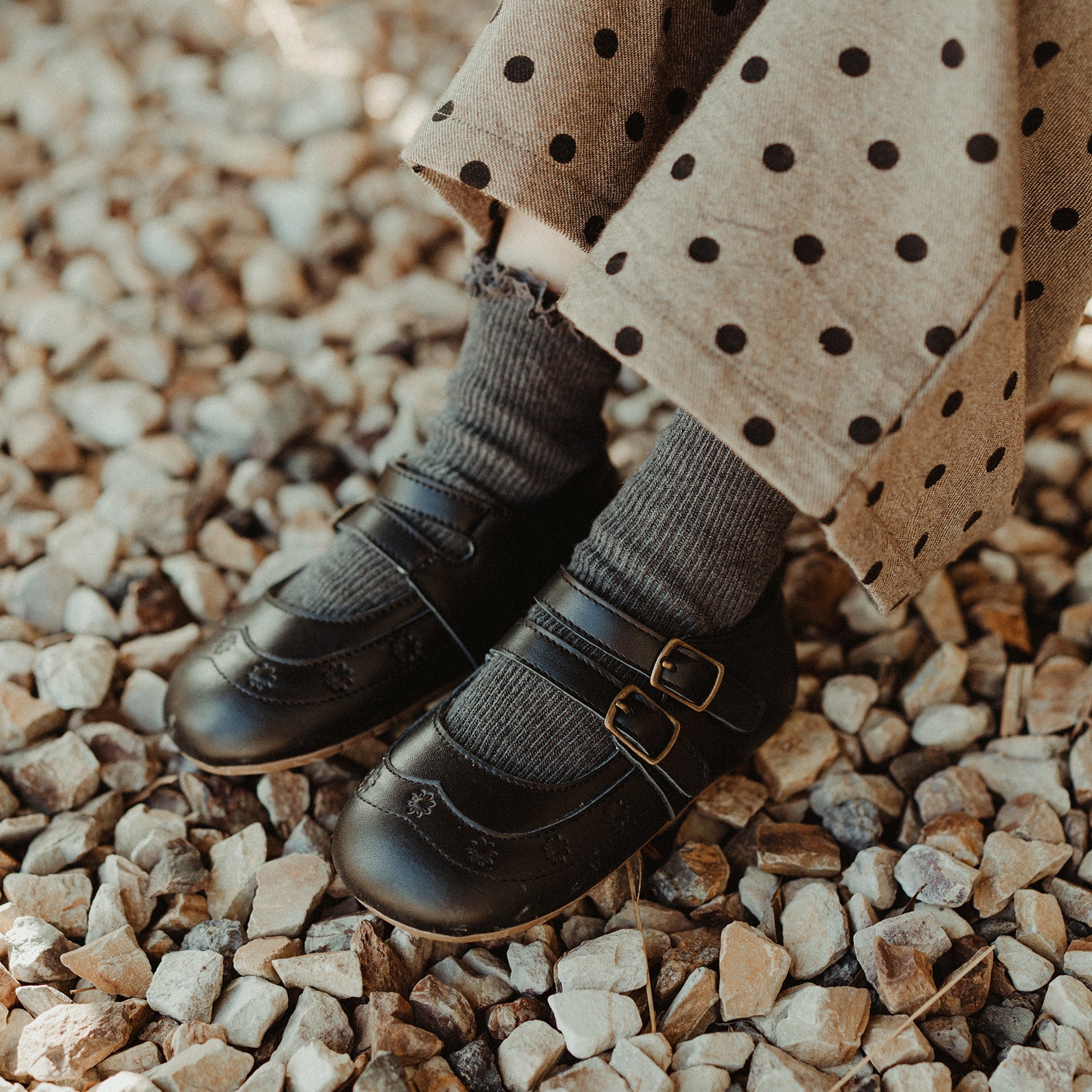 hailey retro black woolly kids autumn infant leathr shoes shoe childrens shoes walkers shoes