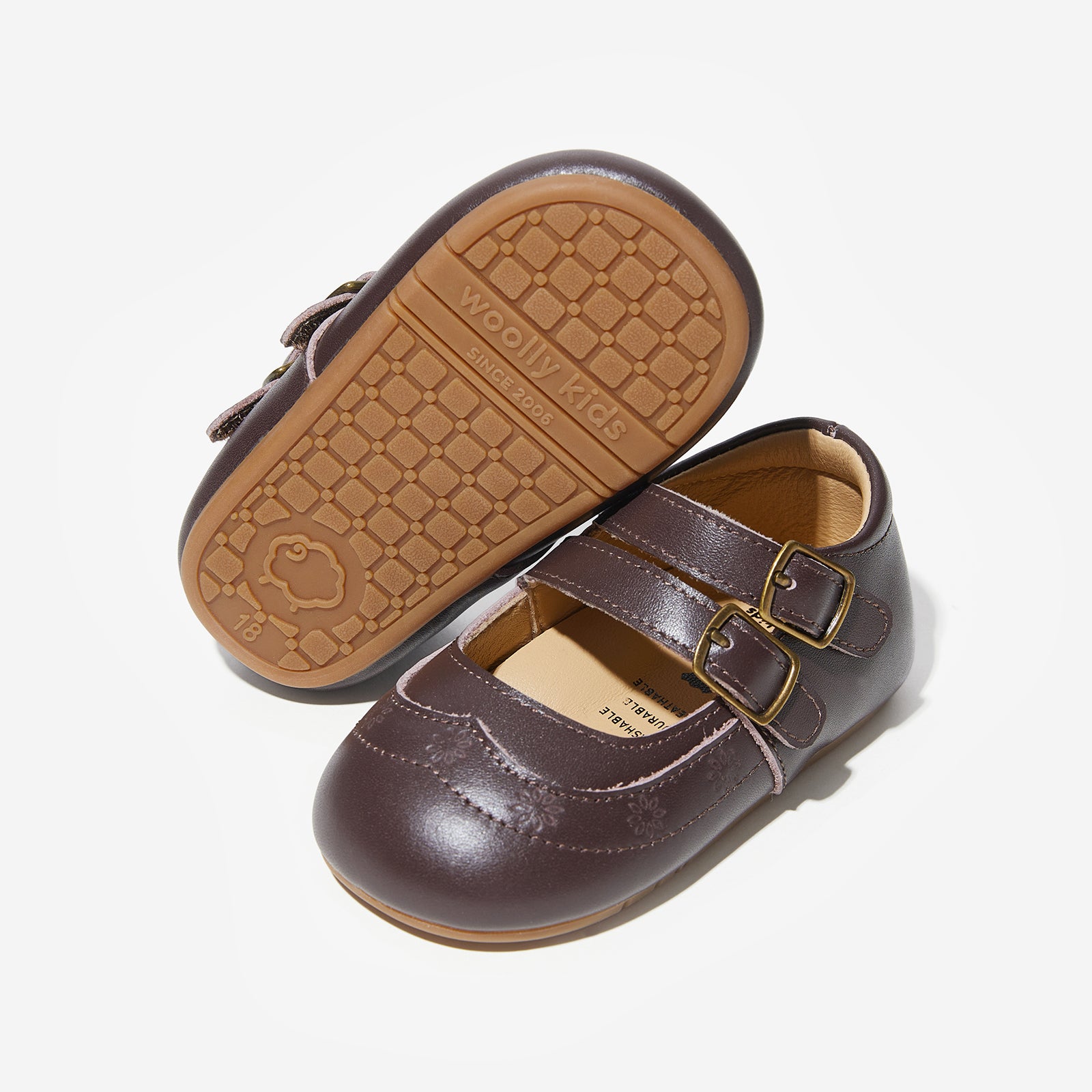 hailey coffee brown woolly kids autumn infant leathr shoes barefoot childrens shoes infant walking shoes newborn shoes australia