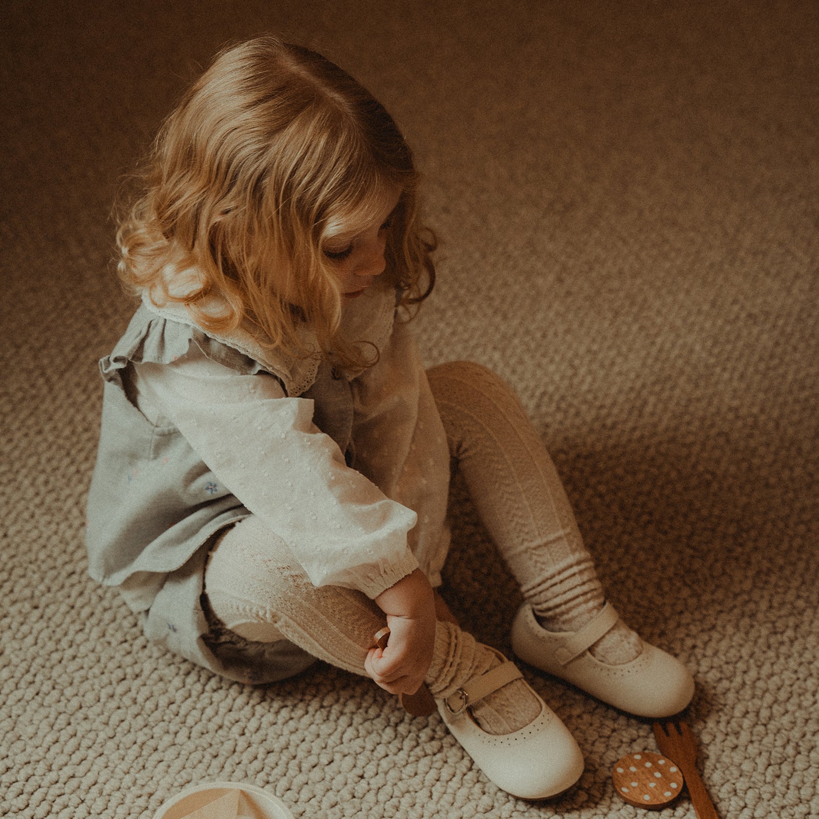 Ophelia Flat - Cream White