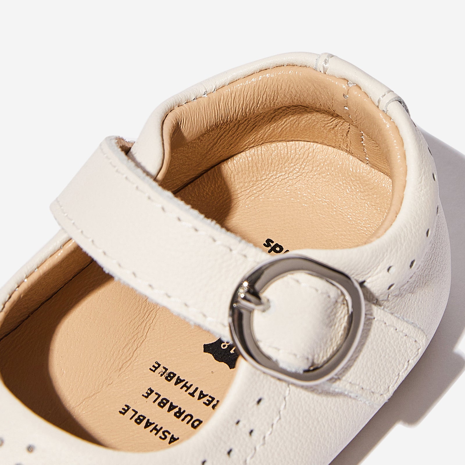 Ophelia Flat - Cream White