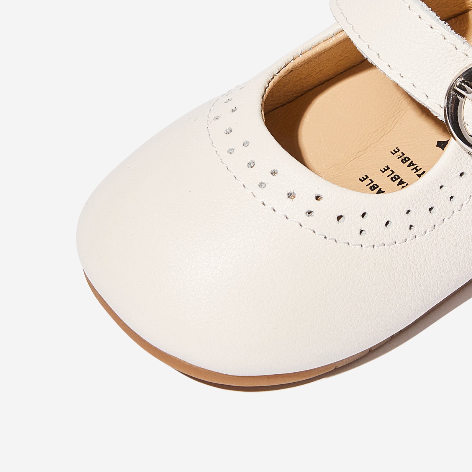 Ophelia Flat - Cream White