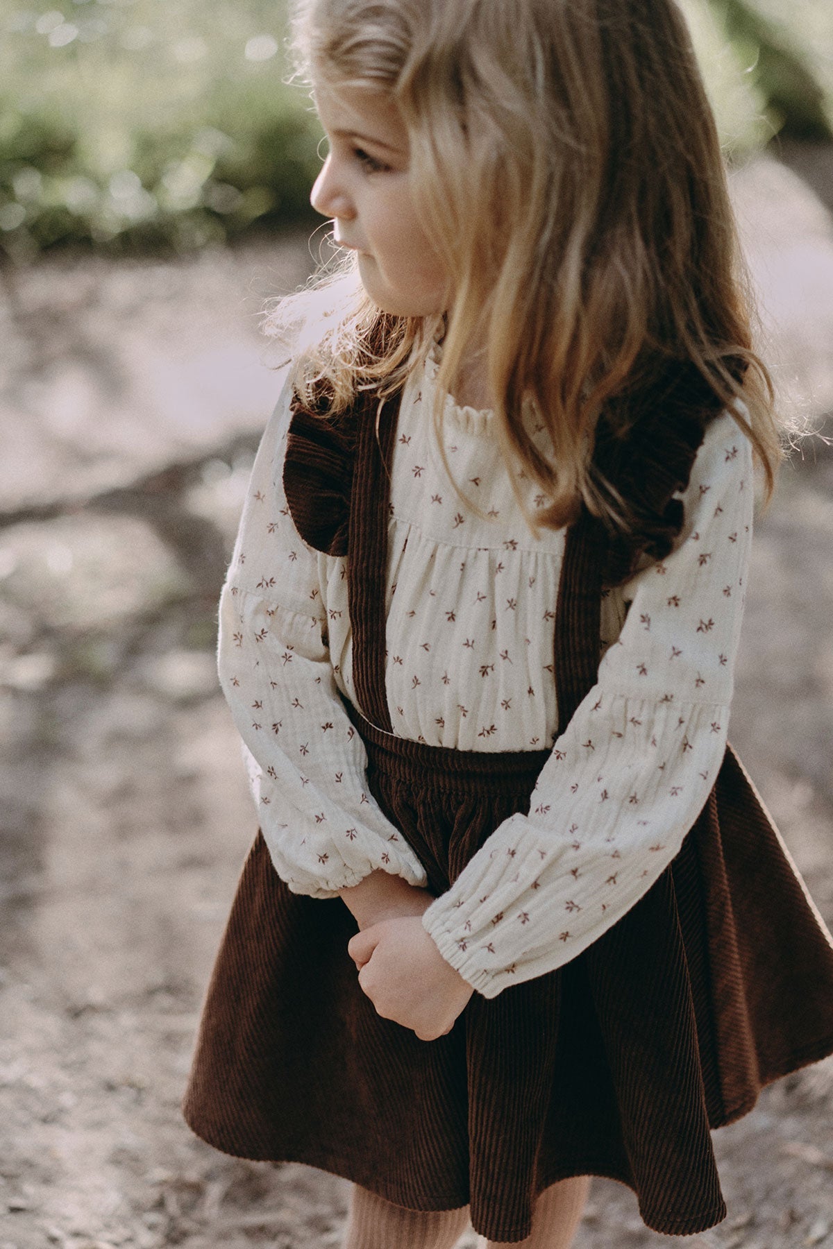 wirrawirra baby outfits suspender skirt dark brown 23 Winter Dresses Girls New Arrivals