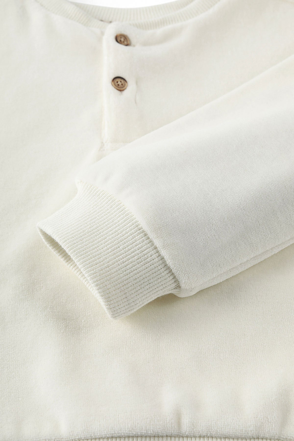 wirrawirra baby stuff velvet sweatshirt moonlight white 23 Winter Boys Girls New Arrivals Sweaters Tops Shirts Blouses