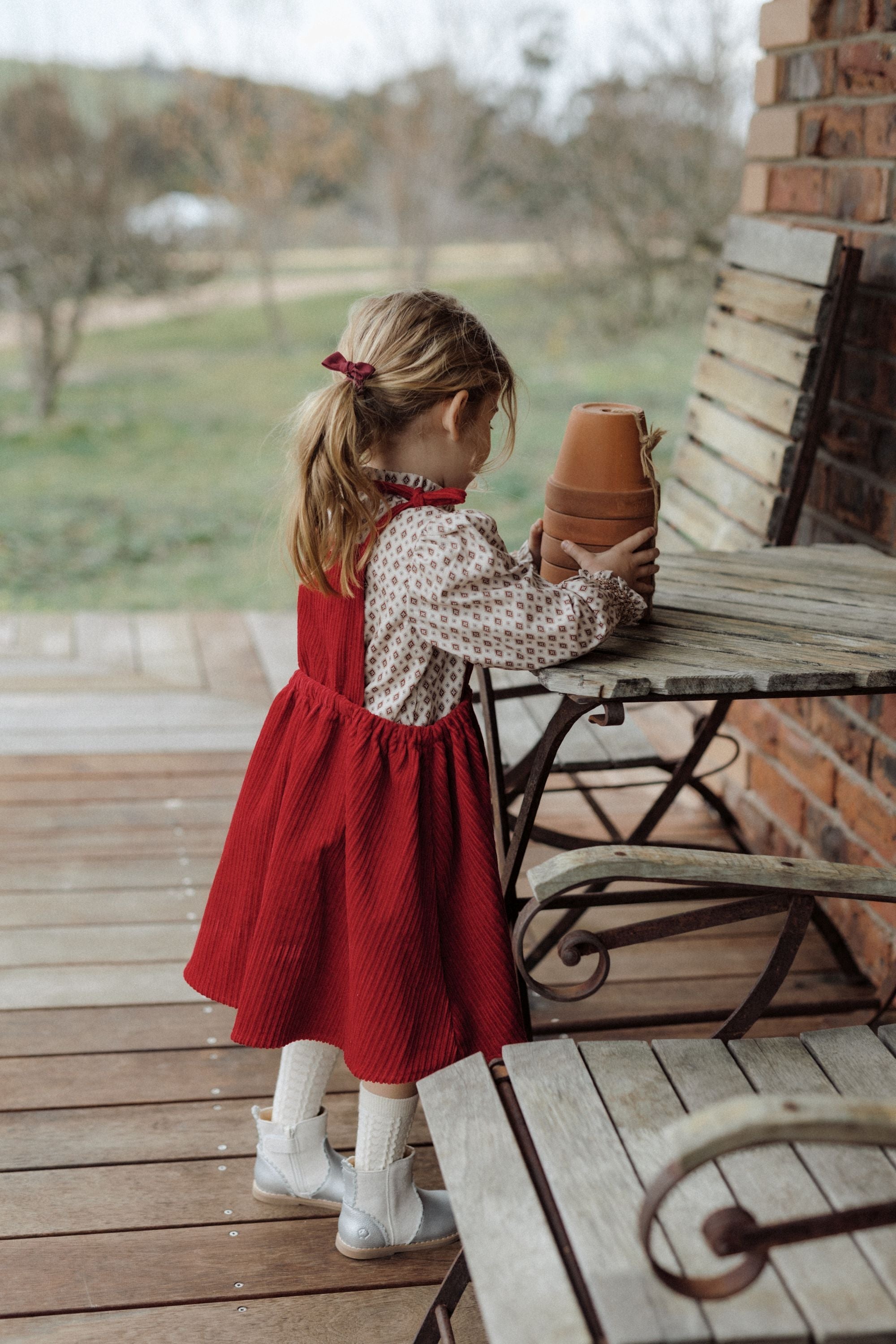 wirrawirra organic newborn outfitvintage printed blouse berry24 Winter  Blouses  Girls  New Arrivals  Shirts