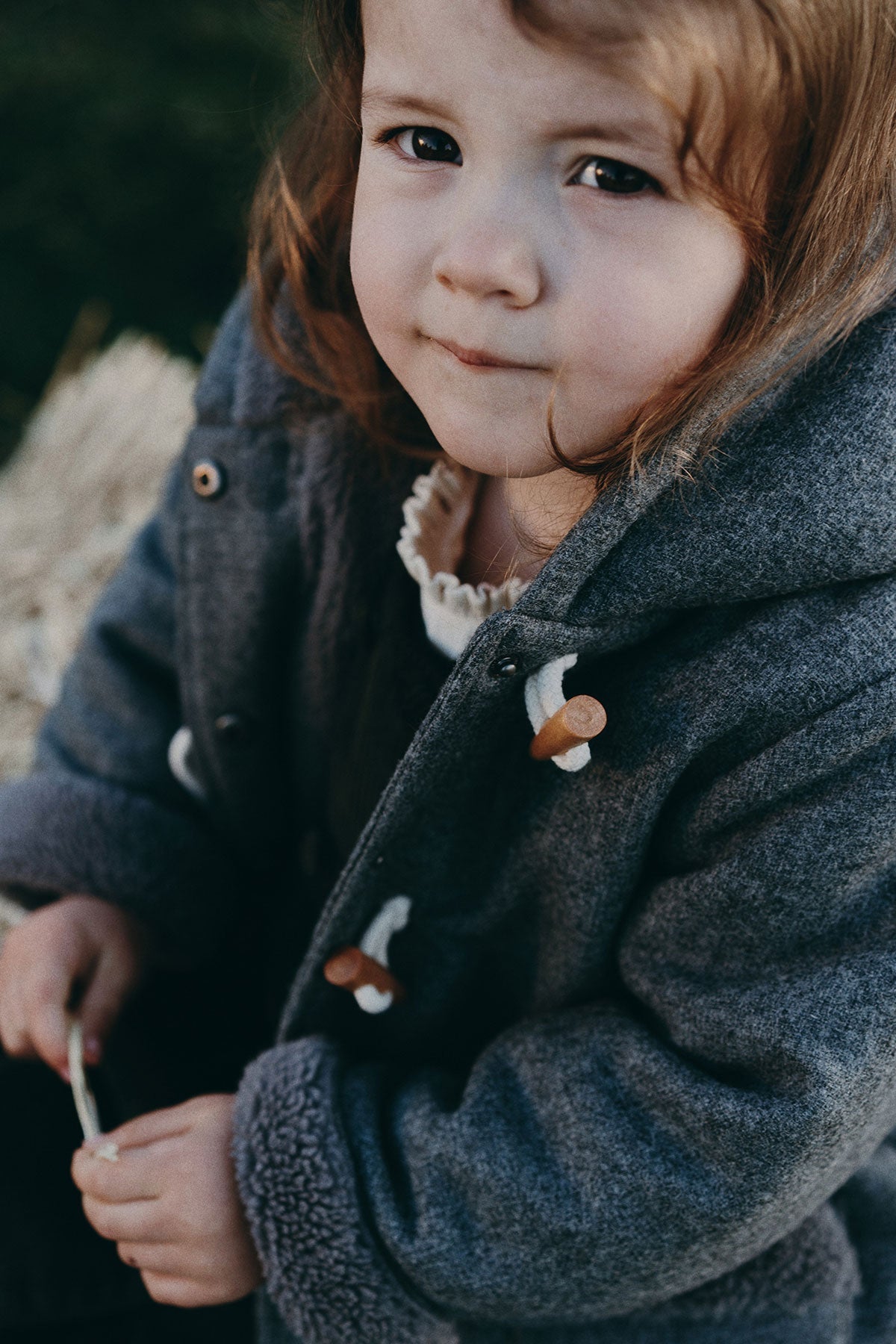 wirrawirra baby store woolen coat charcoal grey 23 Winter Boys Girls New Arrivals Outwears Tops Jackets Gilets