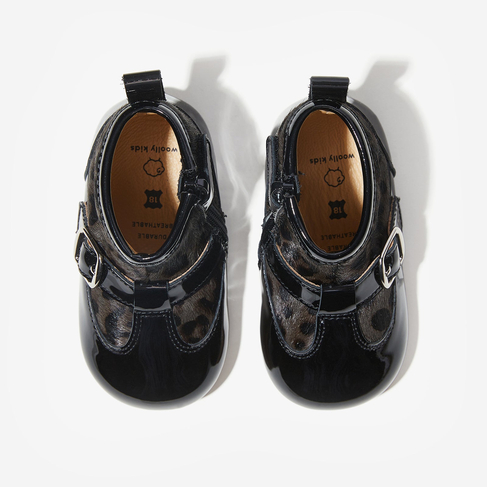 alva obsidian black woolly kids autumn infant leathr shoes infant barefoot shoes first shoes baby shoes girl