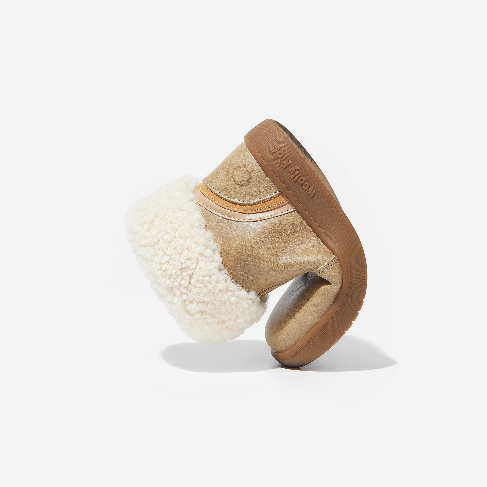 bianca brownish grey woolly kids leather kids shoes baby infants shoes Childrens winter boots shoes Toddler snow boots