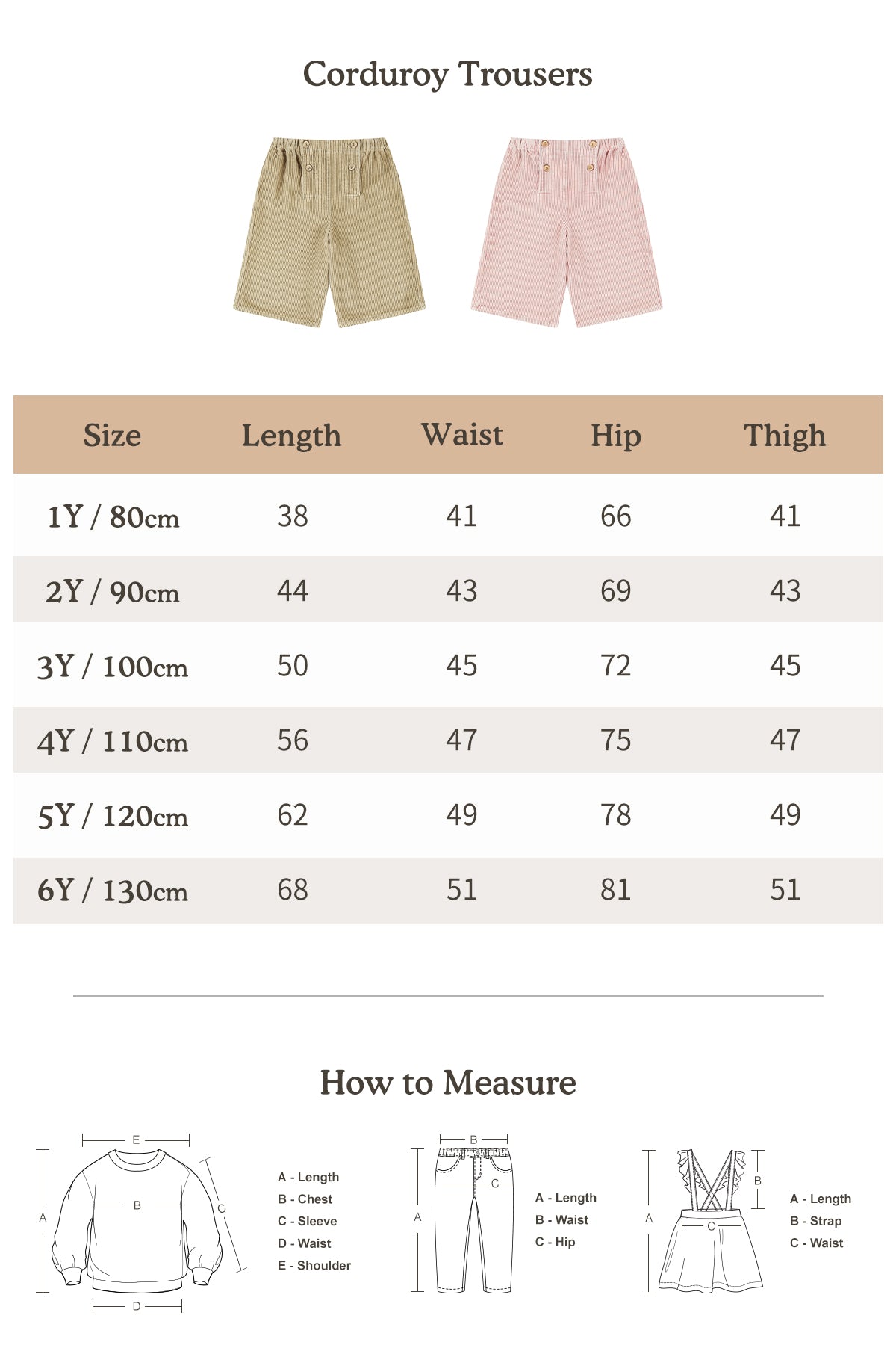 Corduroy Trousers - Dusty Pink