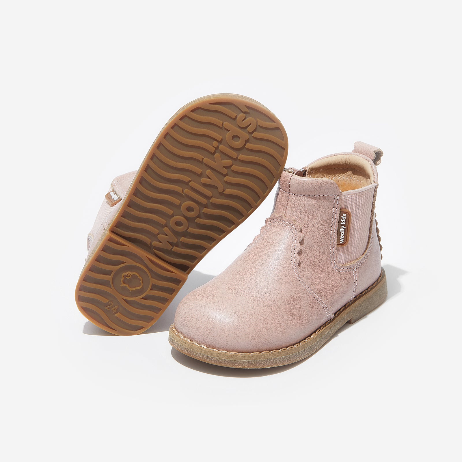 fur lillian gooseberry pink woolly kids leather kids shoes baby infants shoes Thermo boots baby shoes Childrens snow boots