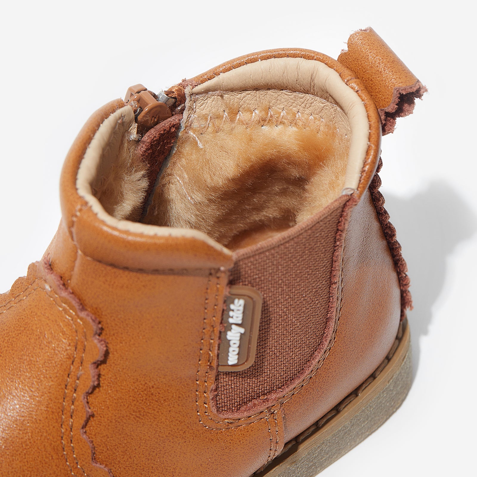 fur lillian coconut brown woolly kids leather kids shoes baby infants shoes childrens shoes childrens boots kids boots