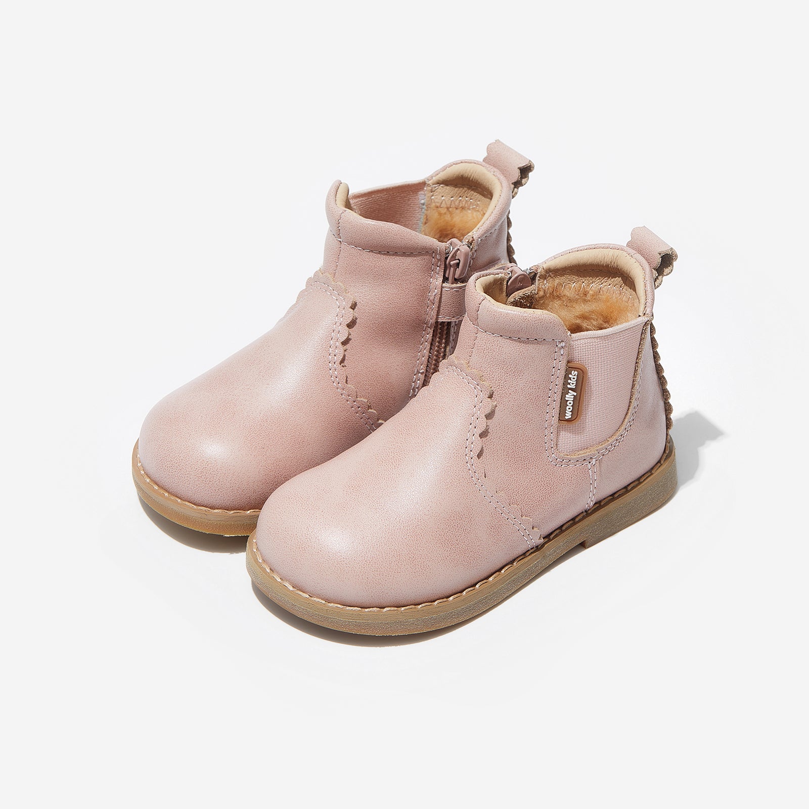 fur lillian gooseberry pink woolly kids leather kids shoes baby infants shoes Infant winter boots boys shoes Childrens boots