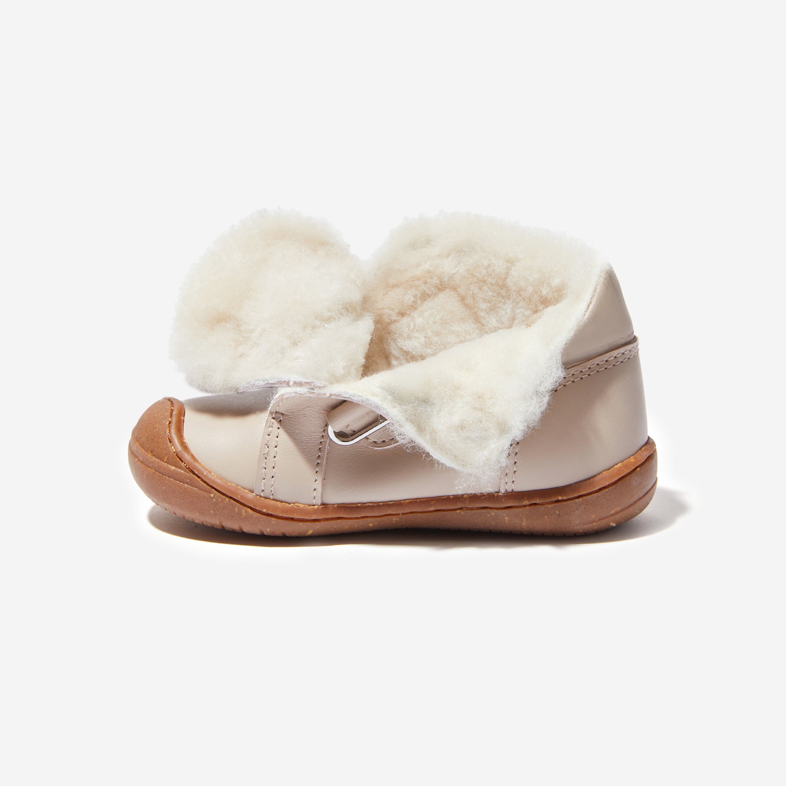 fur mini neve ivory white woolly kids leather kids shoes baby infants shoes Winter boots childrens barefoot shoes Kids snow boots