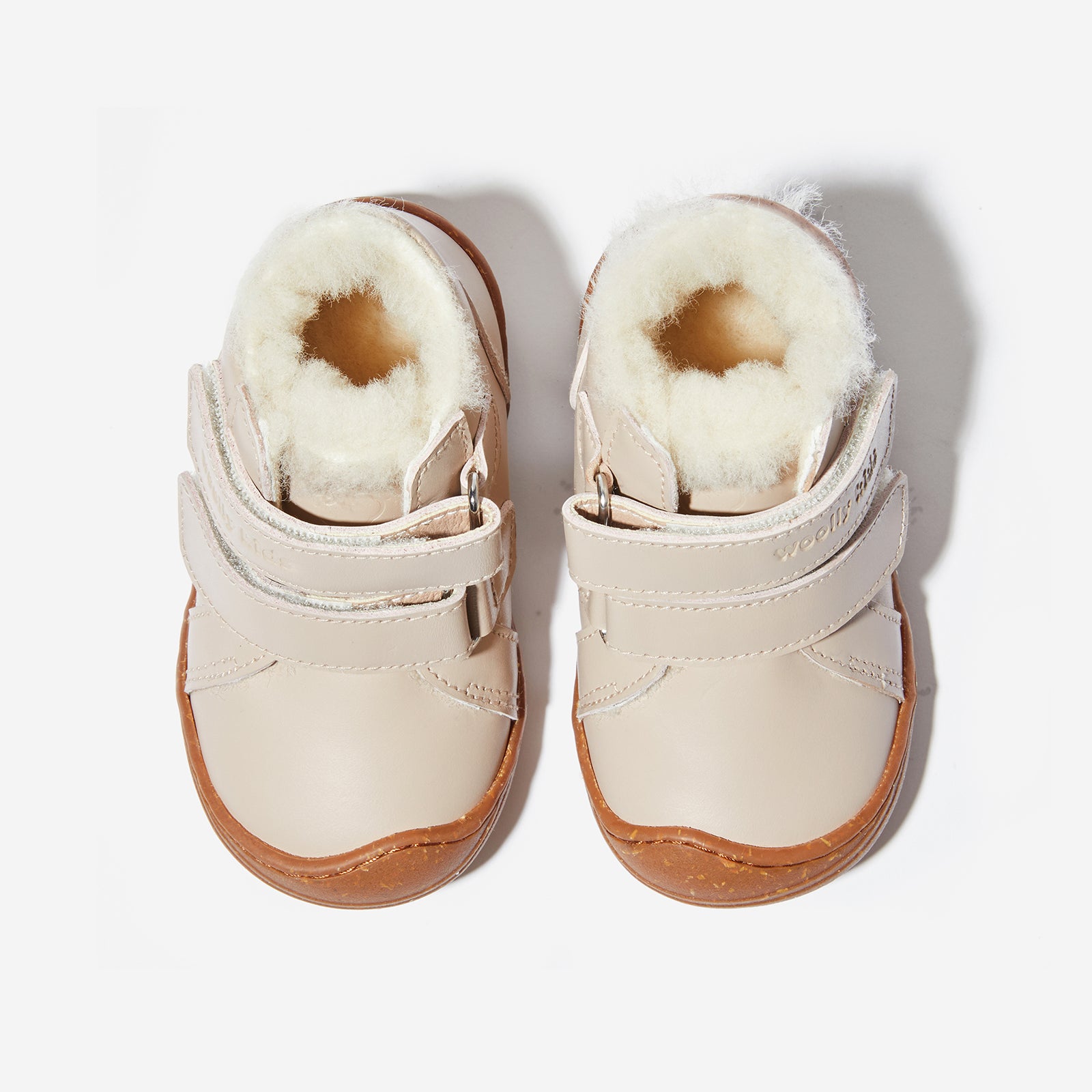 fur mini neve ivory white woolly kids leather kids shoes baby infants shoes Childrens winter boots shoes Toddler snow boots