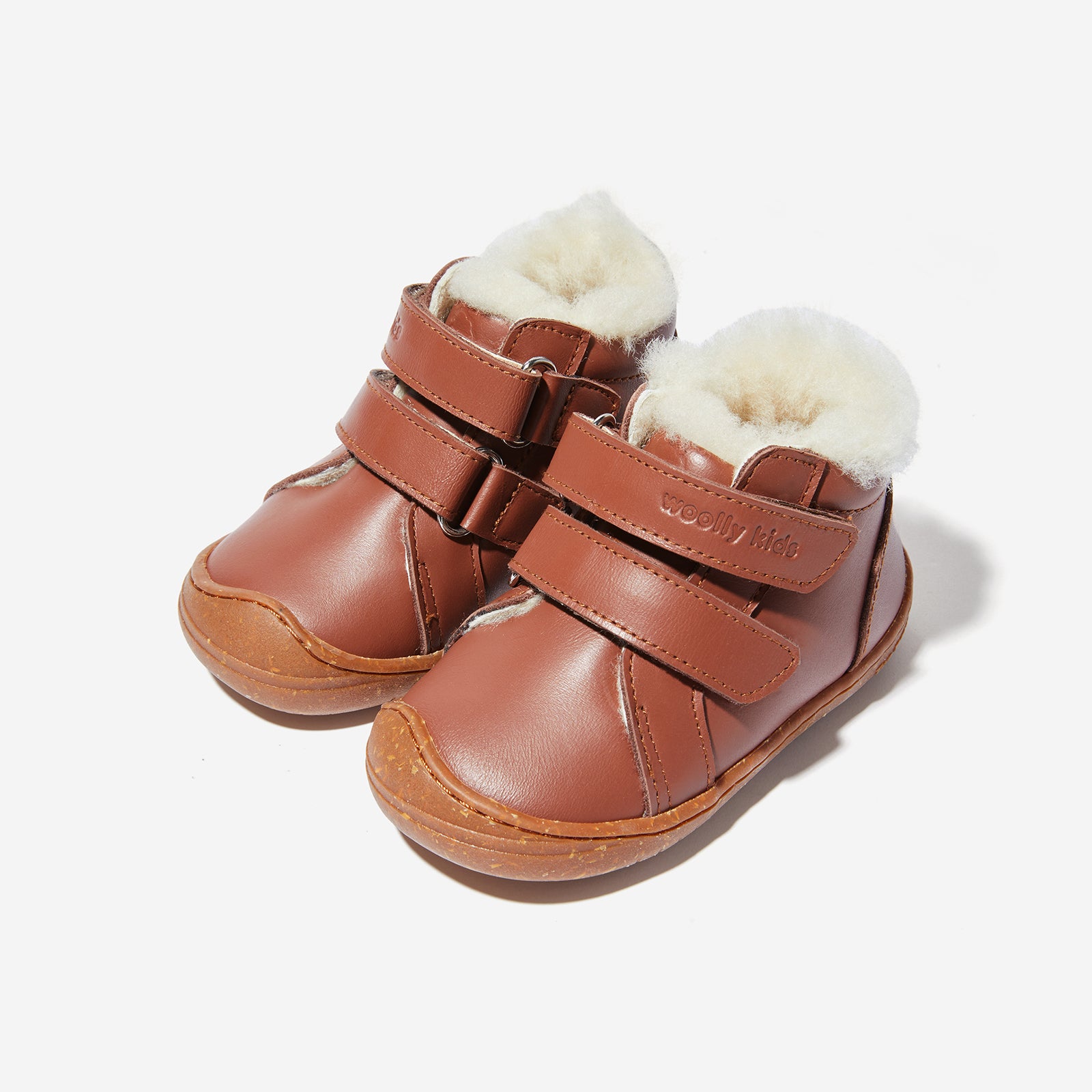 fur mini neve reddish brown woolly kids leather kids shoes baby infants shoes Boys winter boots slip on shoes Boys snow boots
