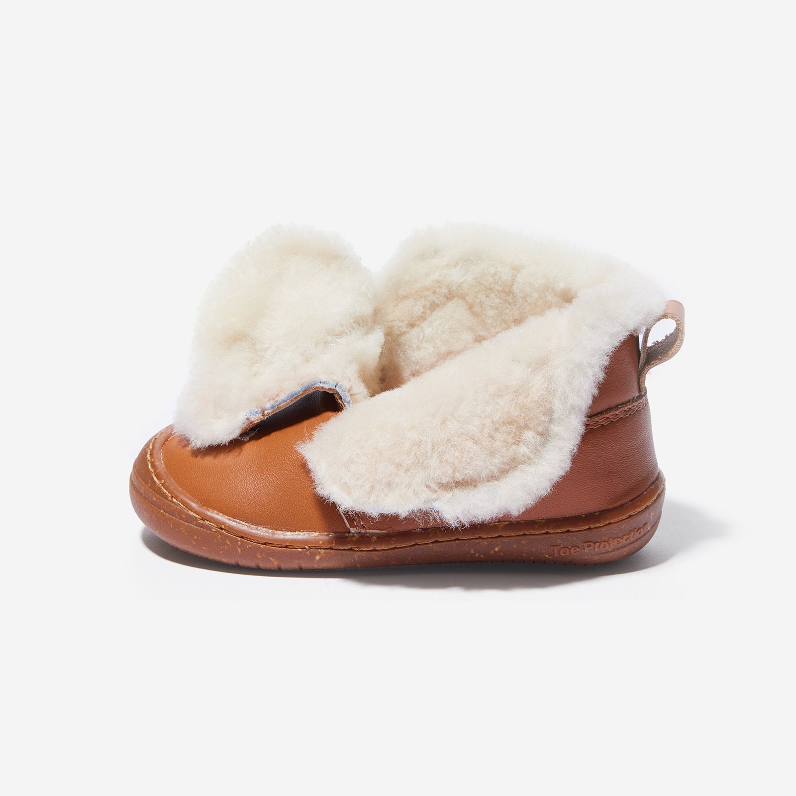 fur tartar chestnut brown woolly kids leather kids shoes baby infants shoes Sheepskin size 1 shoes Kids boots