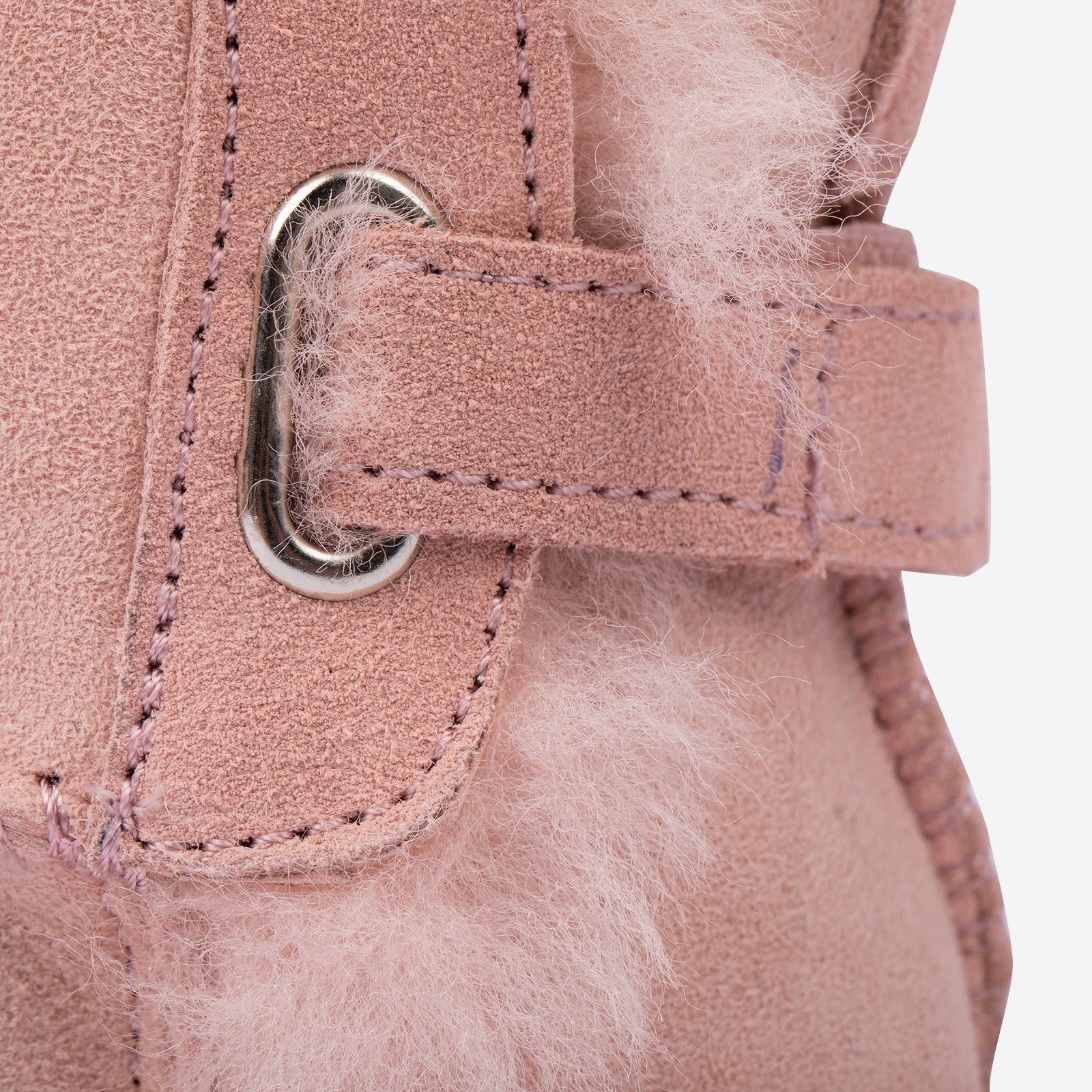 lock infants pink woolly kids leather kids shoes baby infants shoes Wool lining infants shoe Autumn