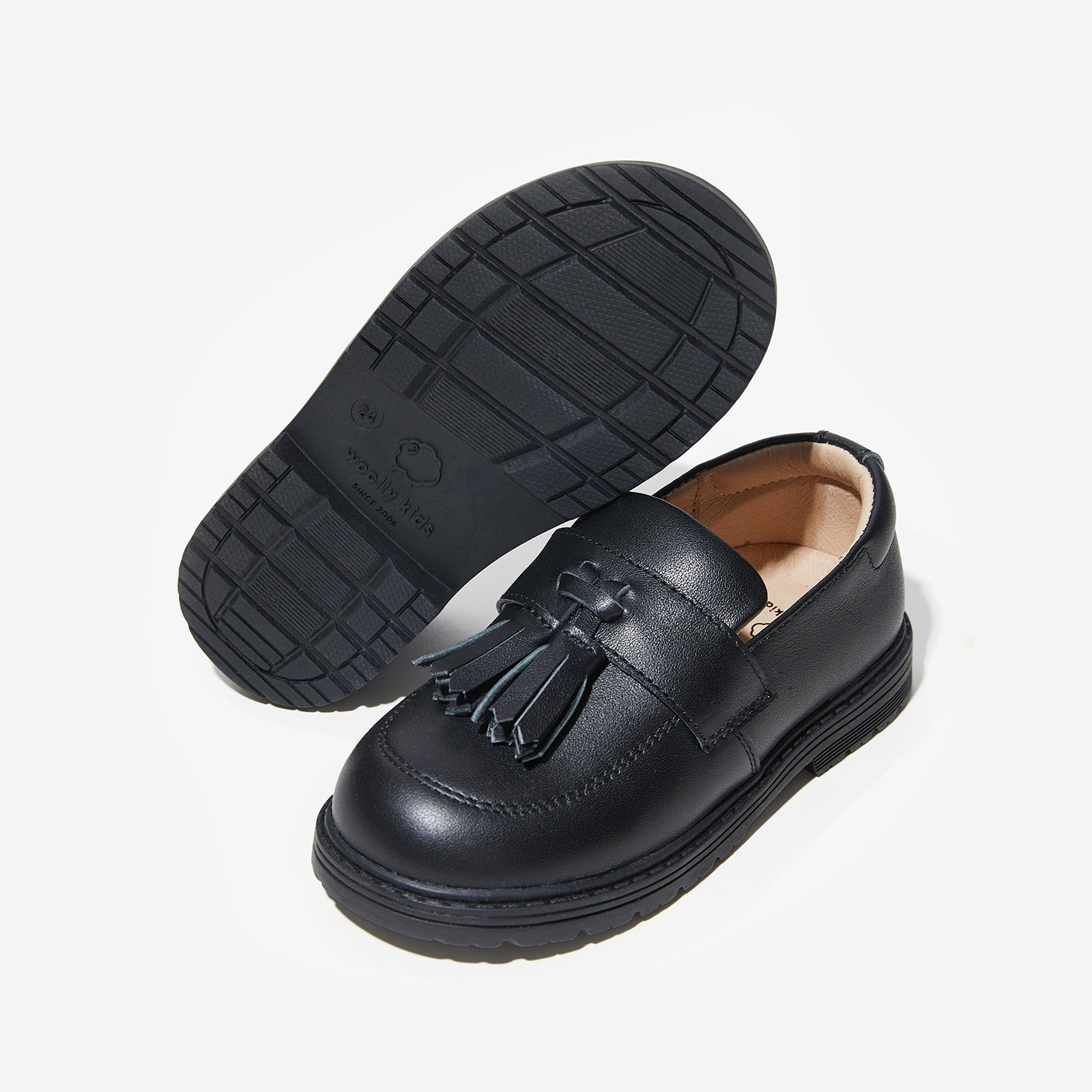 school shoes tassel woolly kids autumn infant leathr shoes infant barefoot shoes first shoes baby shoes girl