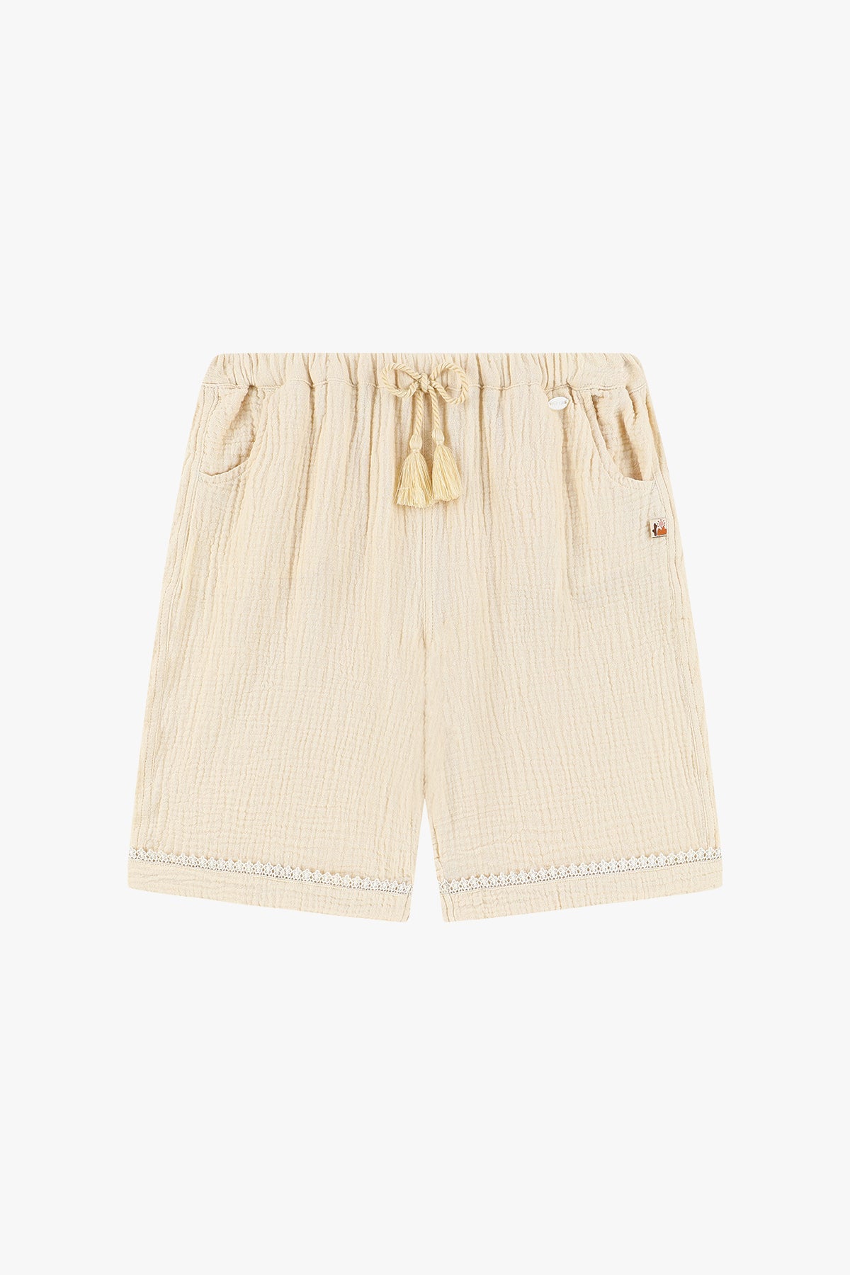 wirrawirra organic cotton baby clothes double layer crepe wide leg pants oatmeal 24 Summer Essentials Girls Leggings New Arrivals Trousers