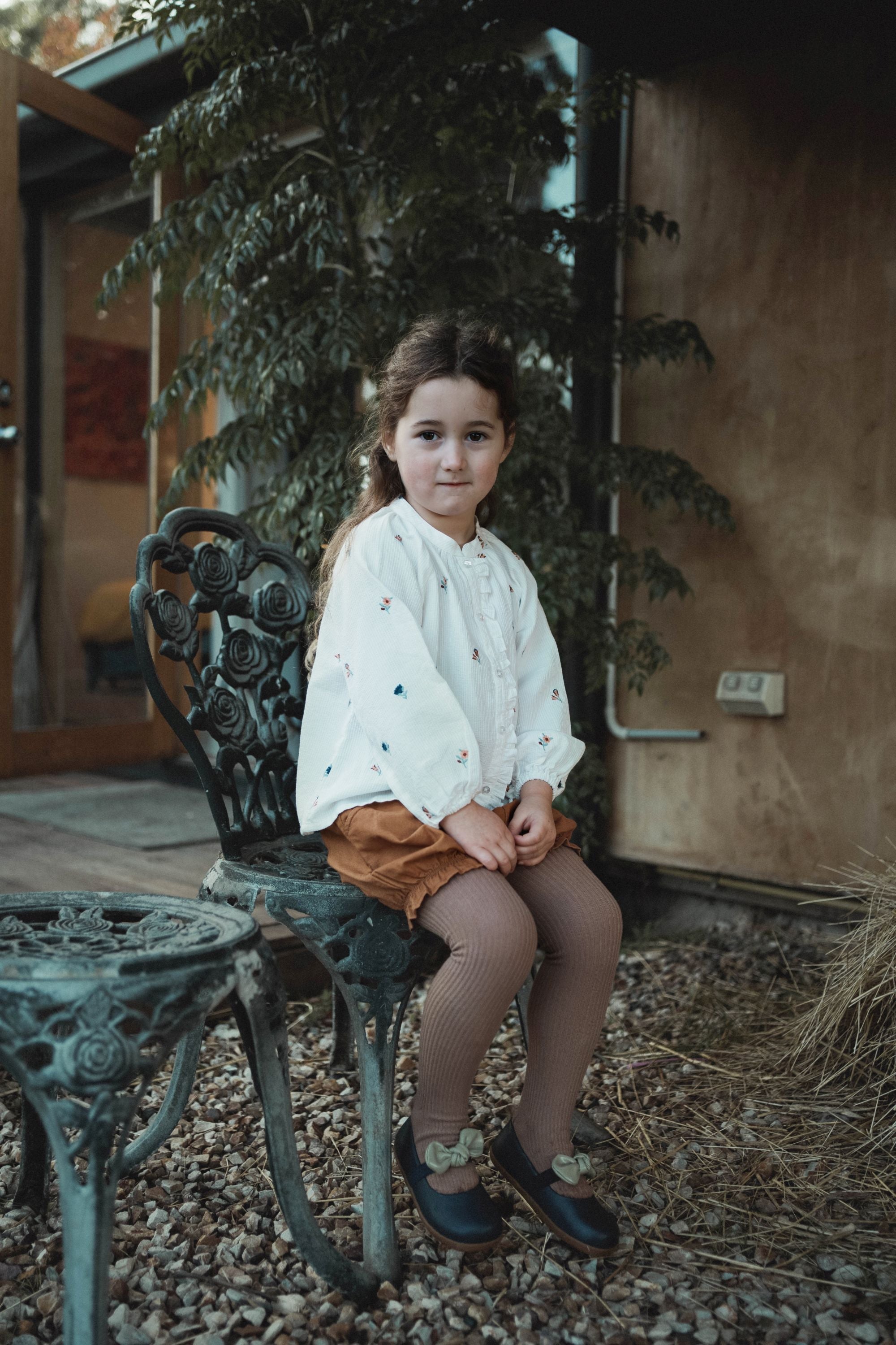 wirrawirra baby girl clothes cotton embroidered blouse cream 24 Autumn Autumn Blouses Girls New Arrivals Shirts Spring