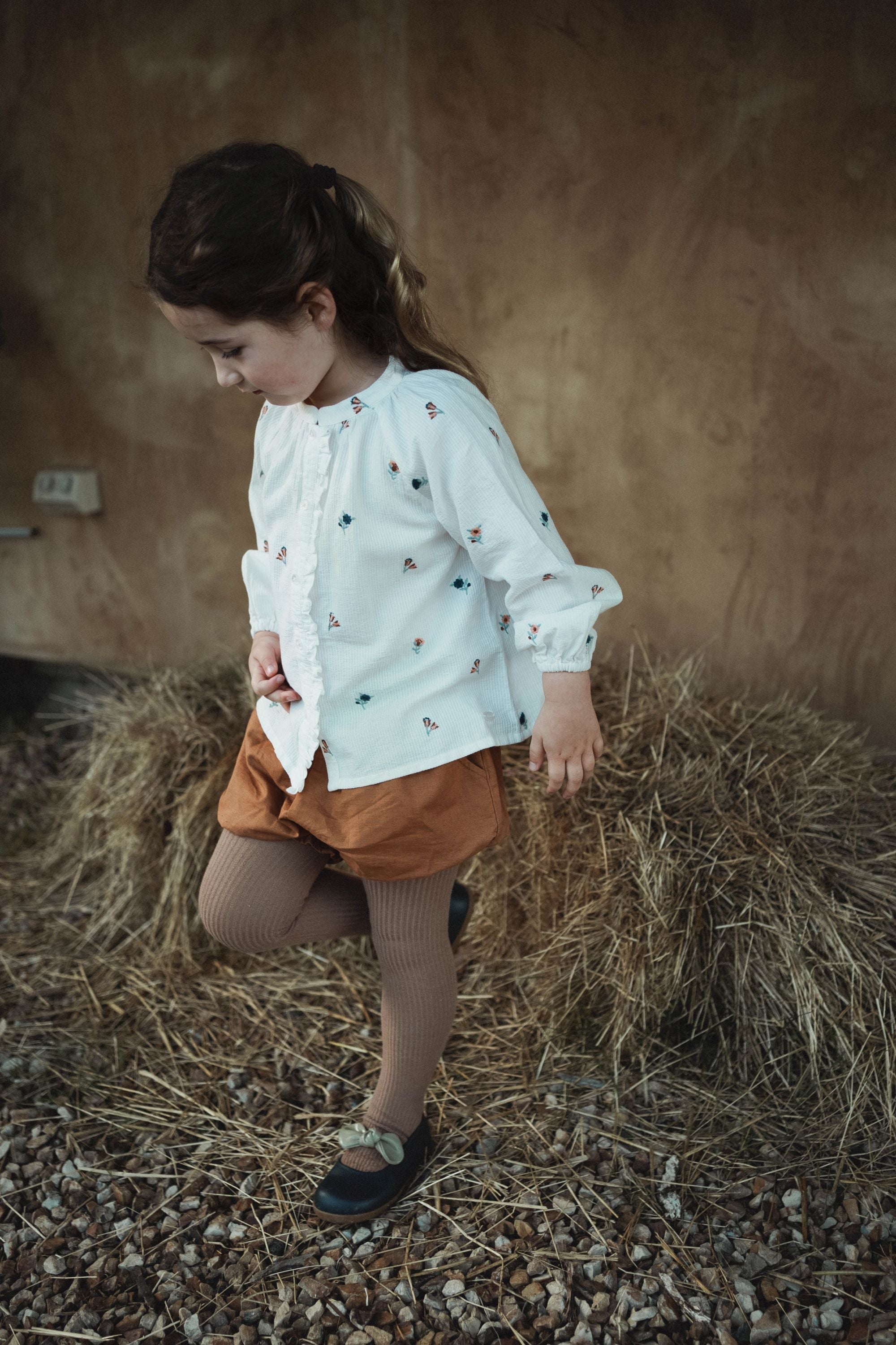 wirrawirra baby boy clothes cotton embroidered blouse cream 24 Autumn Autumn Blouses Girls New Arrivals Shirts Spring