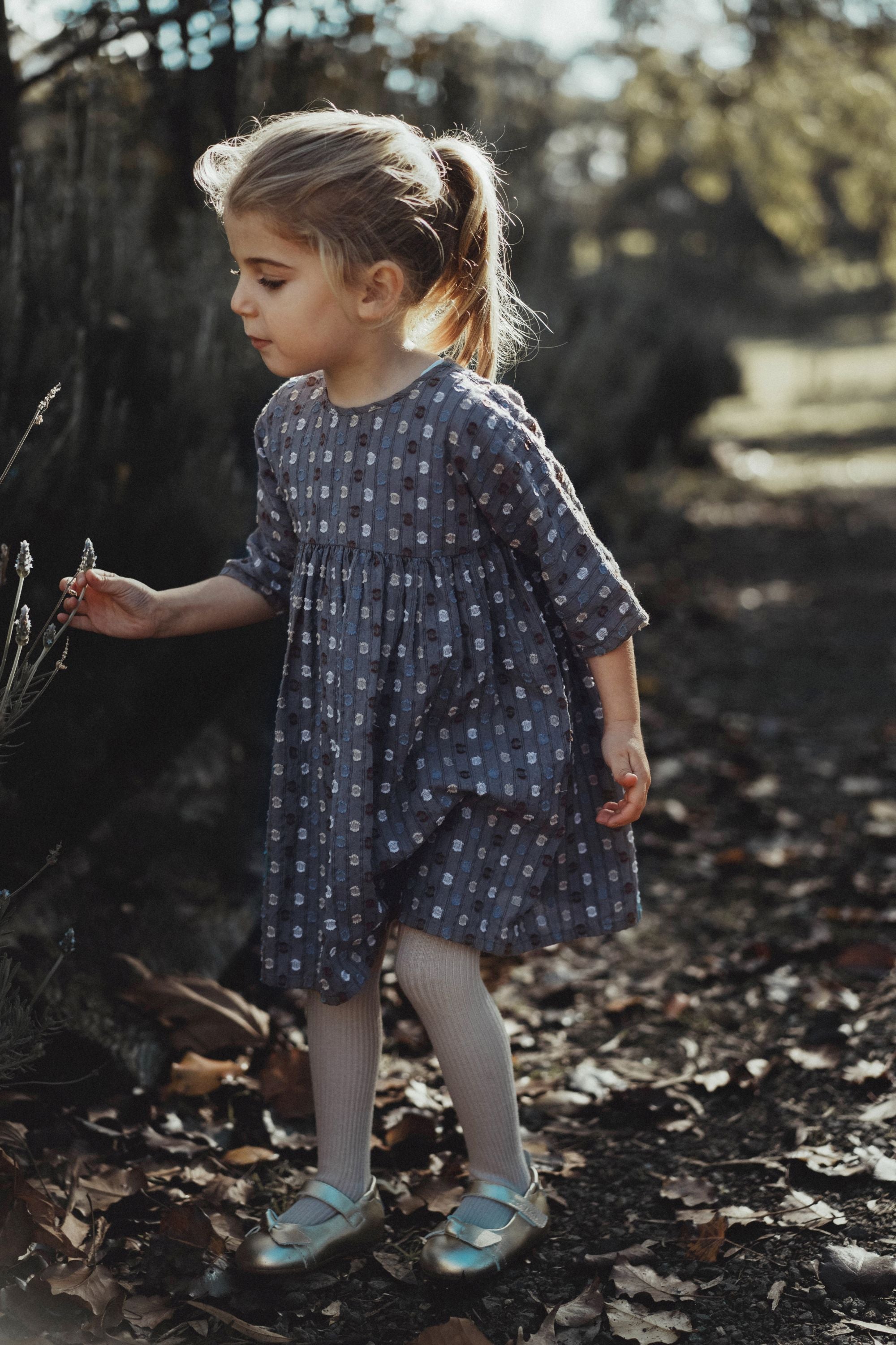 wirrawirra boy clothes vintage polka dot dress navy blue polka dot 24 Autumn Autumn Dresses Girls New Arrivals Skirts Spring