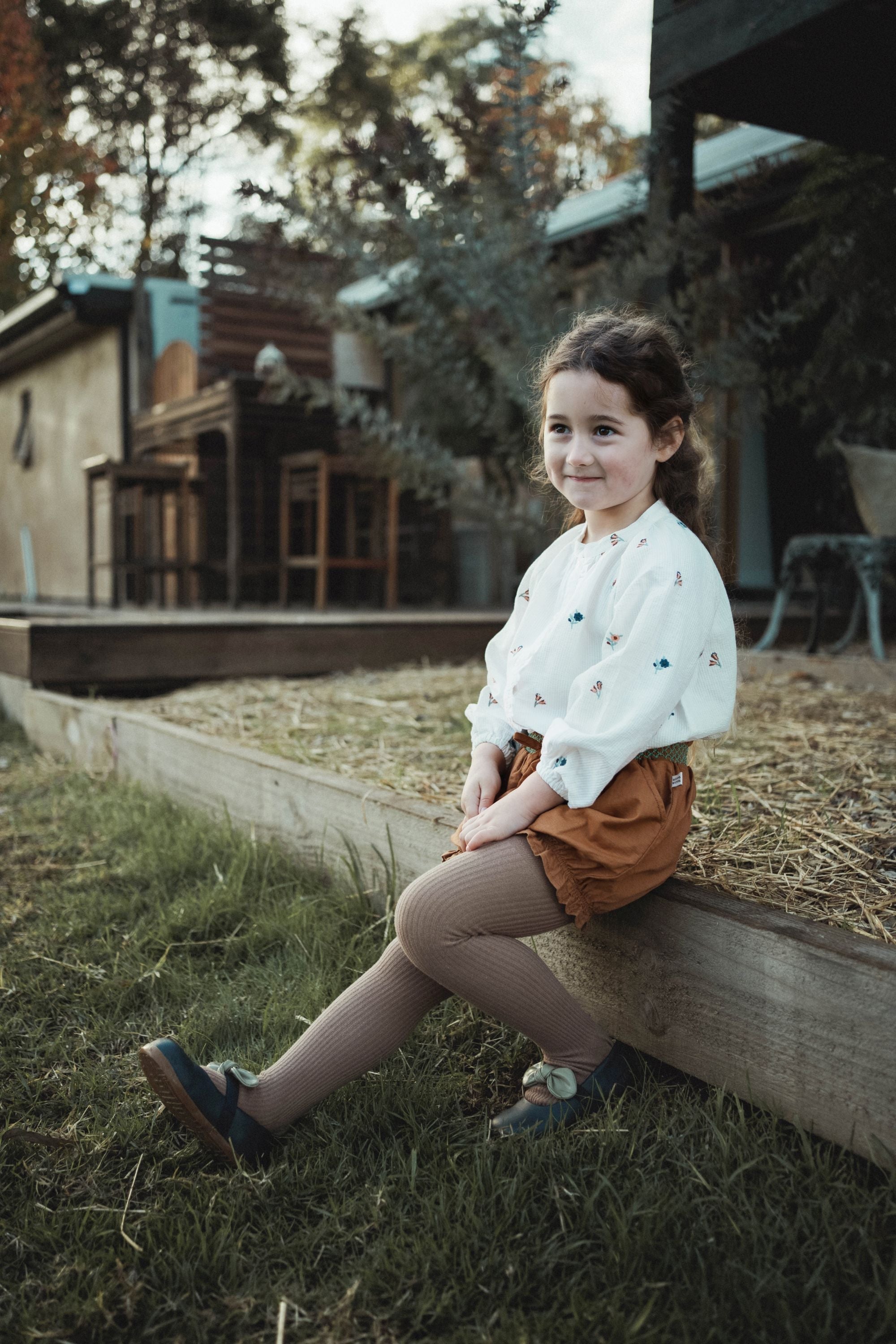 wirrawirra premature baby clothes cotton embroidered blouse cream 24 Autumn Autumn Blouses Girls New Arrivals Shirts Spring