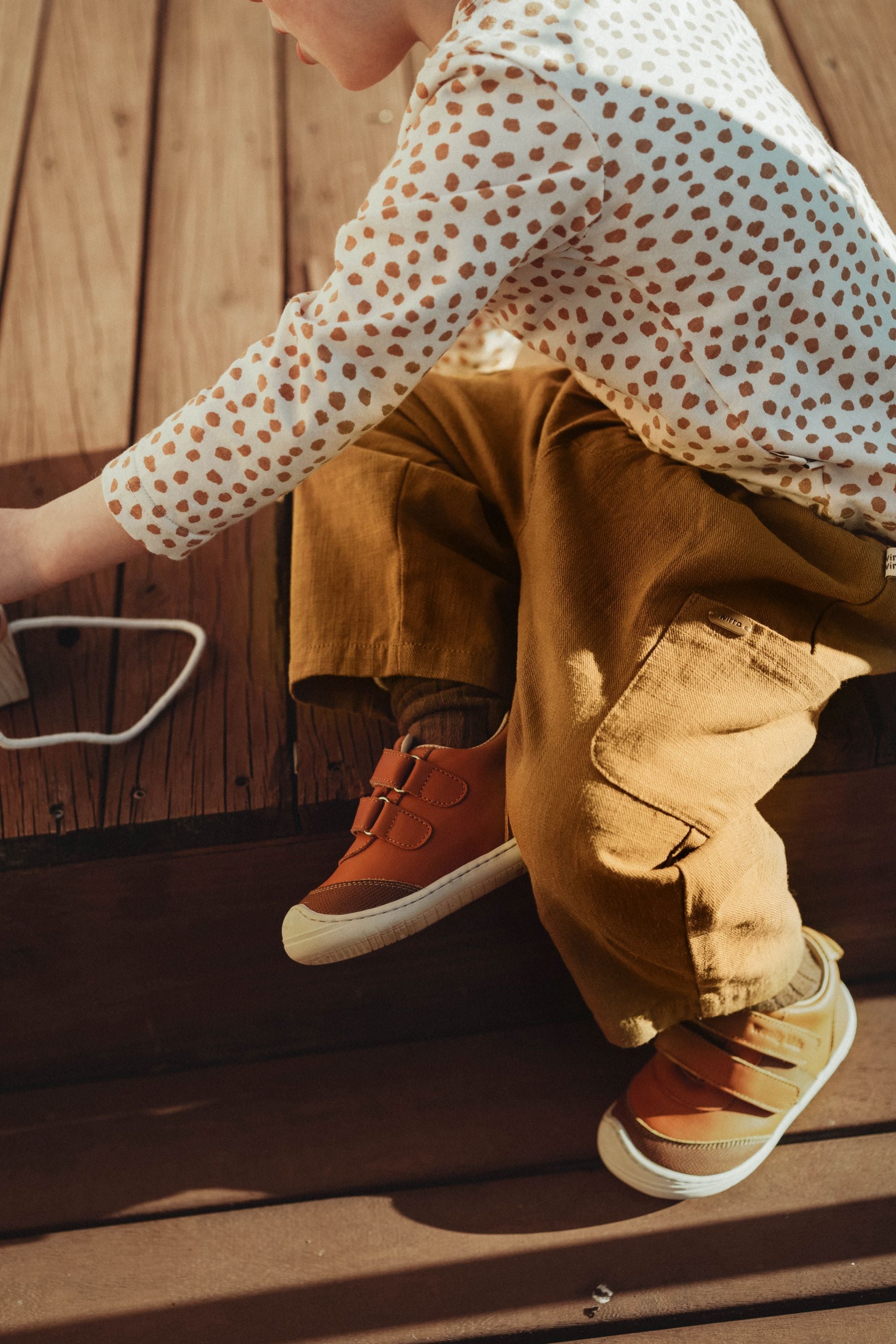 wirrawirra organic cotton newborn clothes double pocket pant caramel 24 Autumn Autumn Boys Girls Leggings New Arrivals Spring Trousers