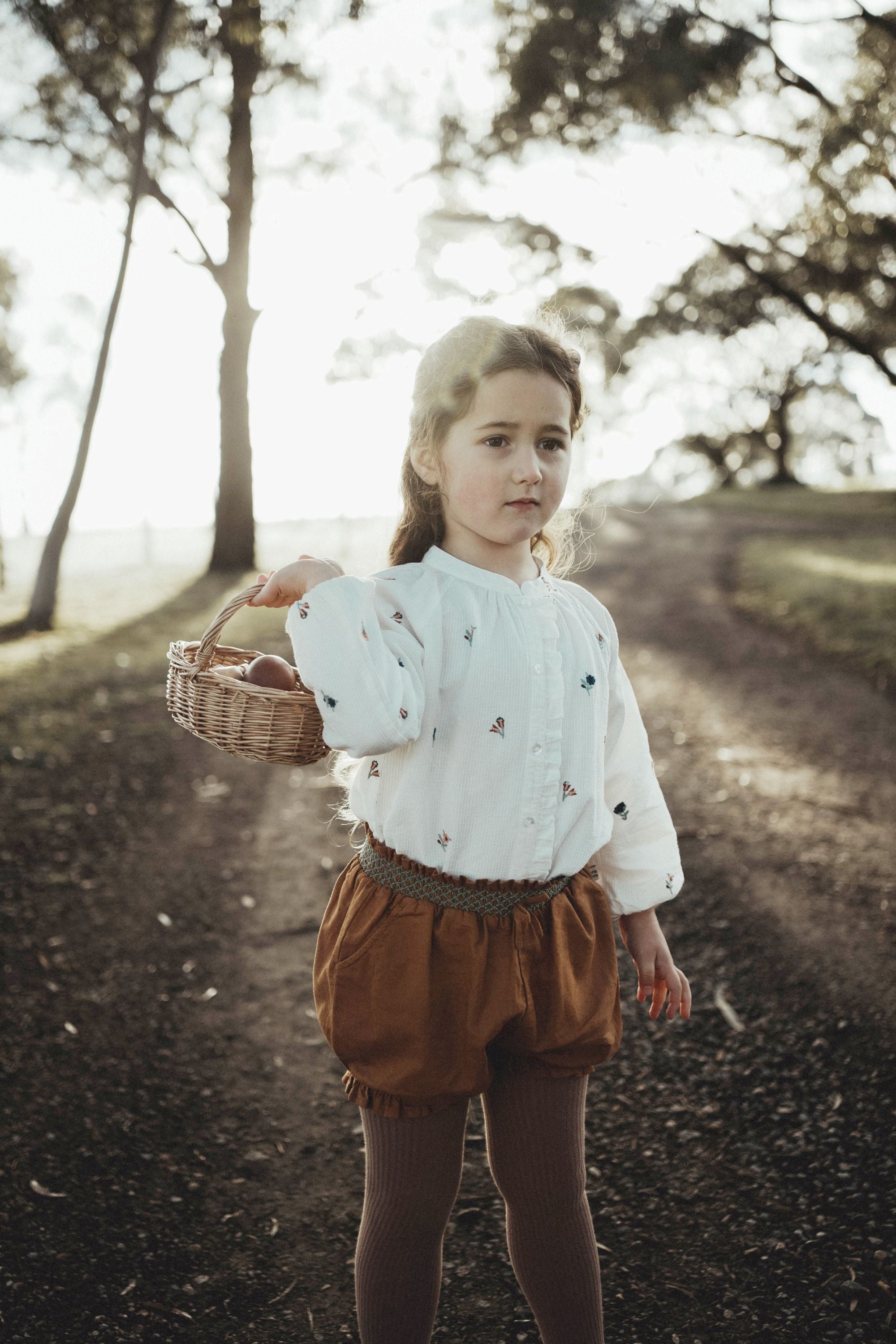 wirrawirra baby store cotton embroidered blouse cream 24 Autumn Autumn Blouses Girls New Arrivals Shirts Spring