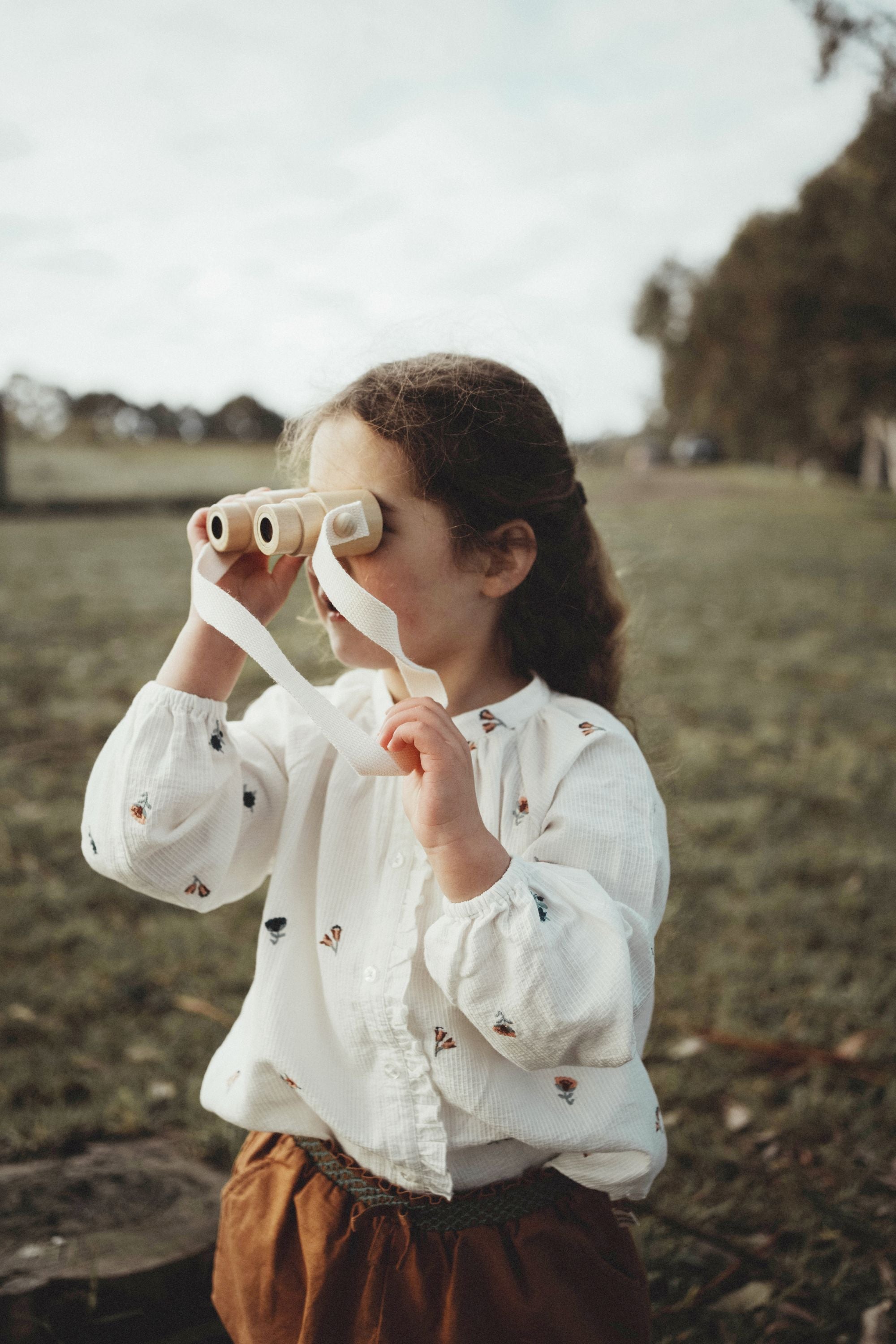 wirrawirra organic newborn clothes cotton embroidered blouse cream 24 Autumn Autumn Blouses Girls New Arrivals Shirts Spring