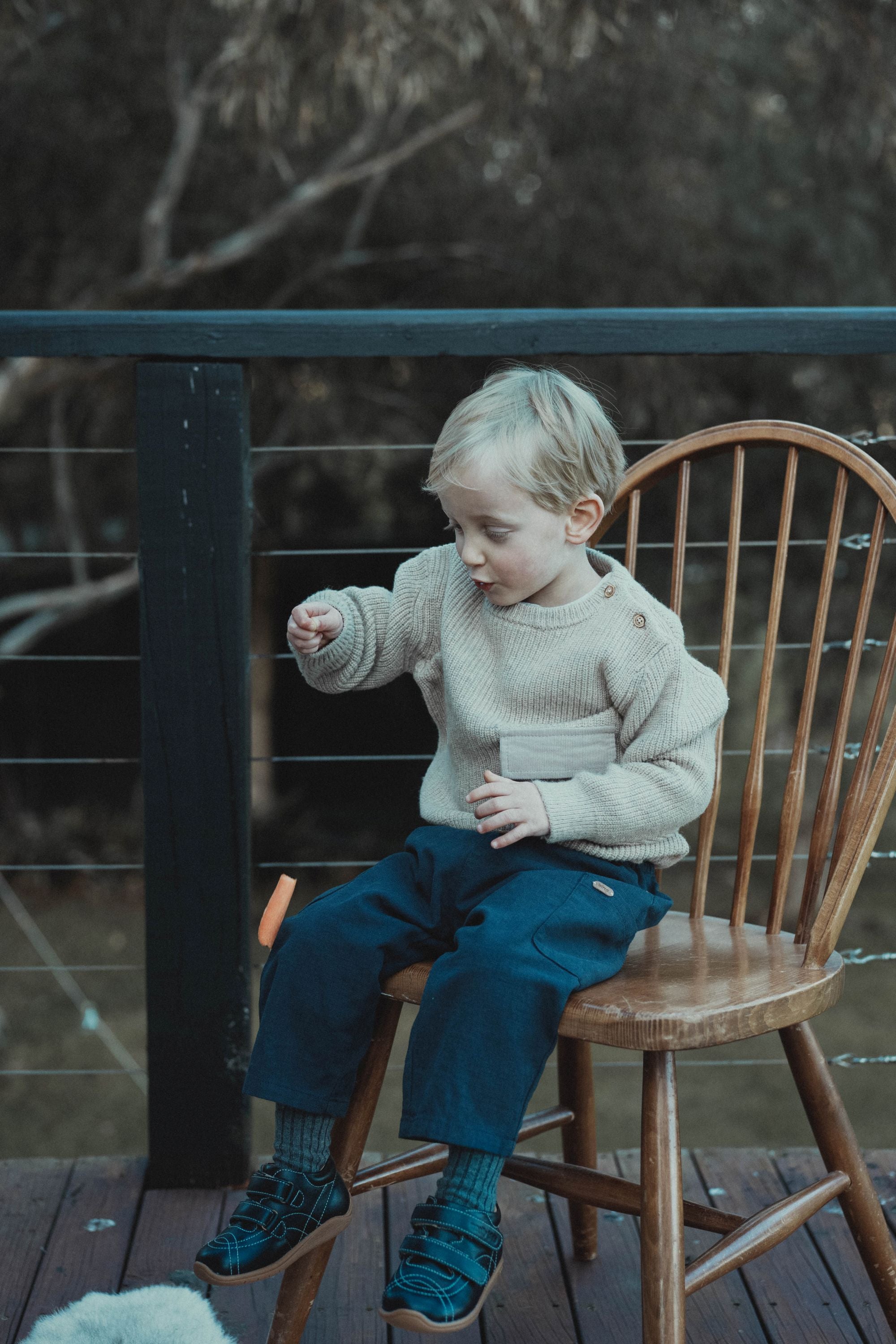 wirrawirra baby stuff double pocket pant cobalt blue 24 Autumn Autumn Boys Girls Leggings New Arrivals Spring Trousers