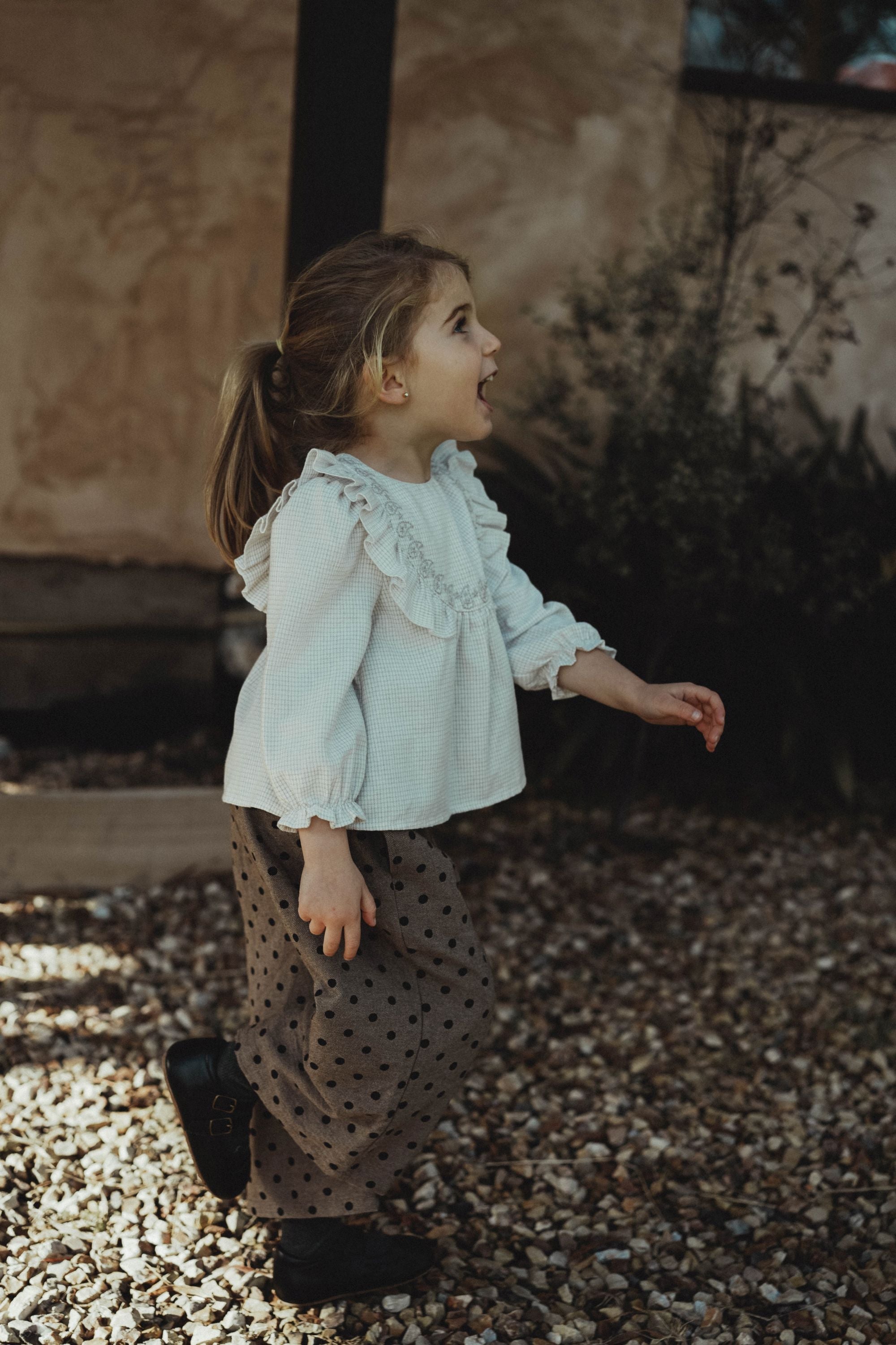 wirrawirra baby outfits ruffled collar blouse light apricot 24 Autumn Autumn Blouses Girls New Arrivals Shirts Spring