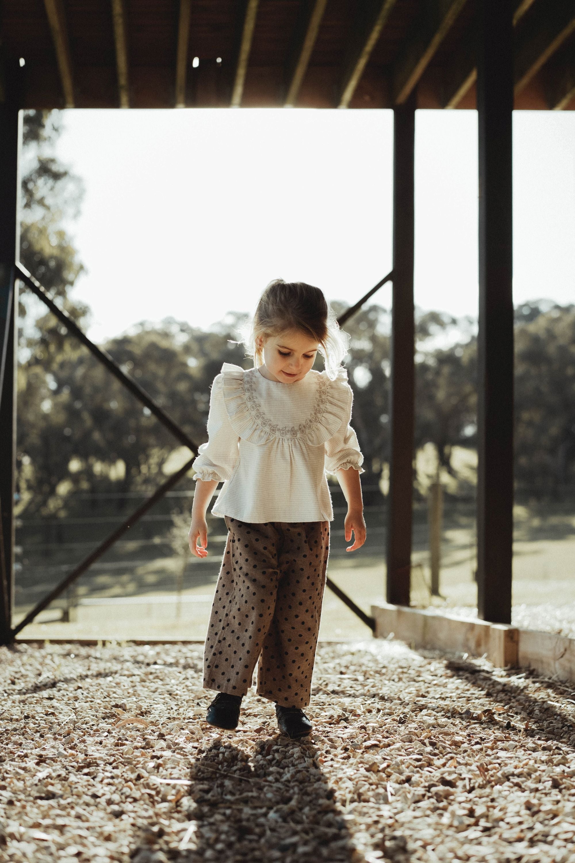 wirrawirra newborn clothes polka dot wide leg pant brown polka dot 24 Autumn Autumn Boys Girls Leggings New Arrivals Spring Trousers