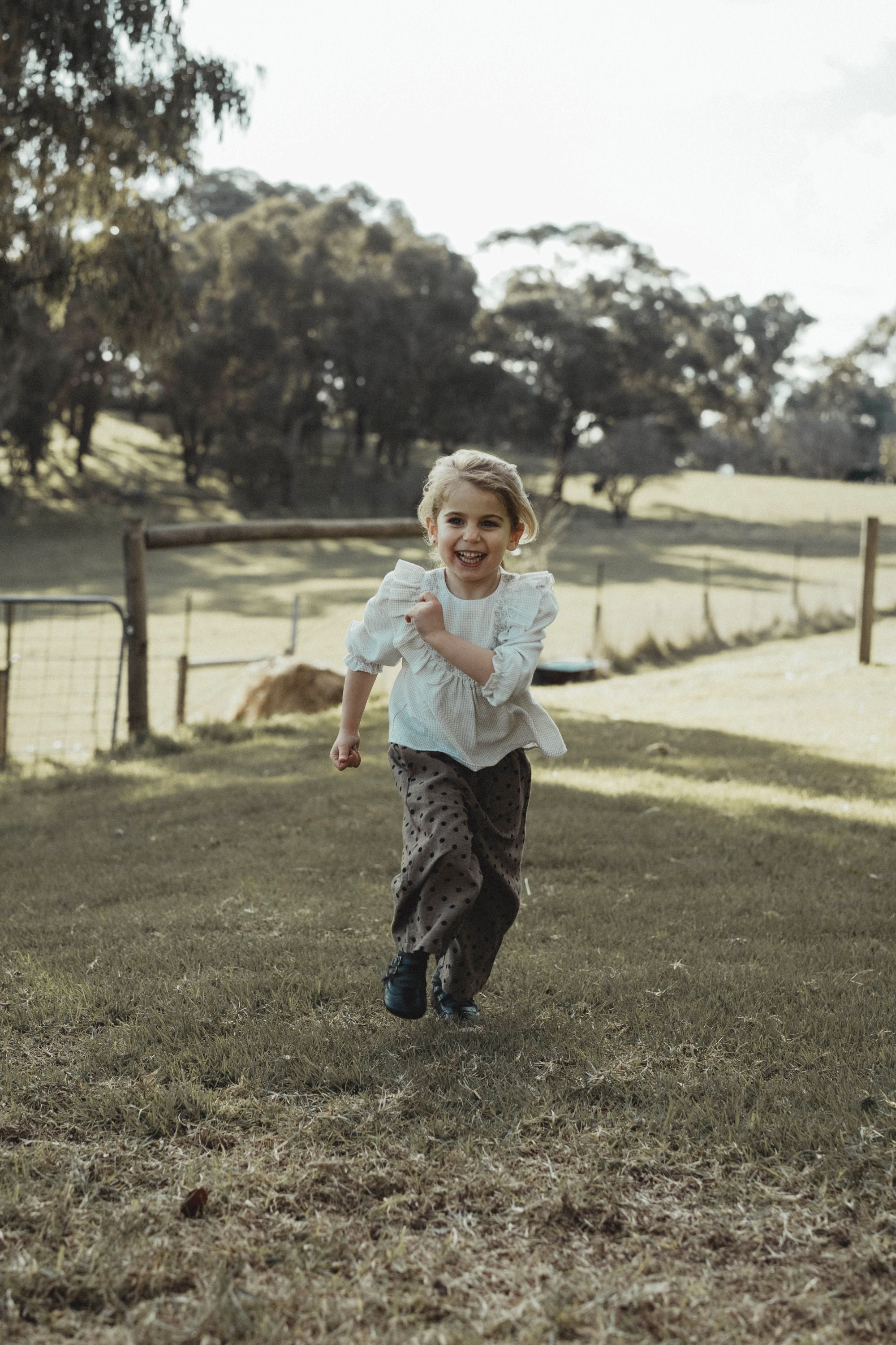 wirrawirra baby girl clothes polka dot wide leg pant brown polka dot 24 Autumn Autumn Boys Girls Leggings New Arrivals Spring Trousers