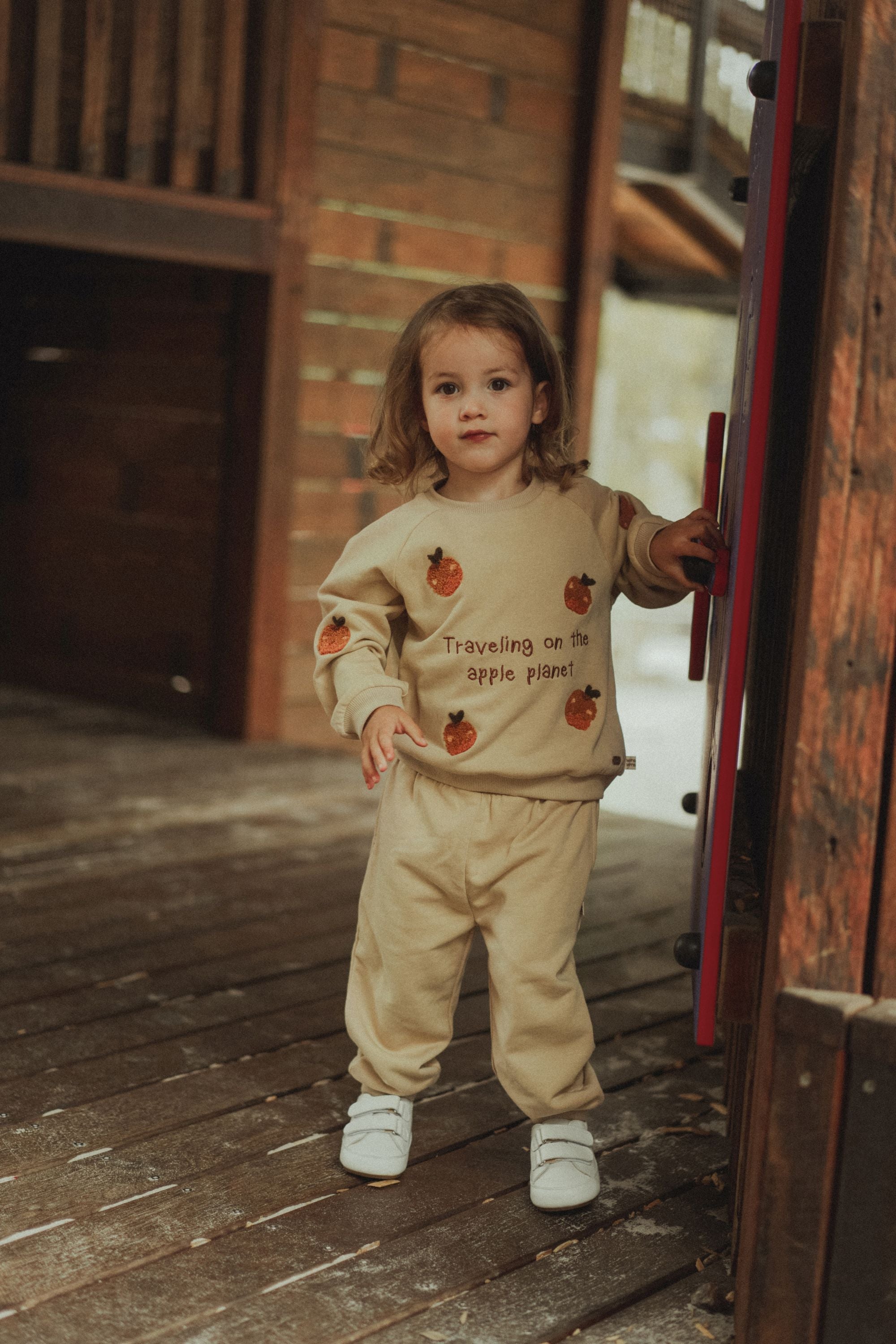 wirrawirra toddler clothes apple sweatshirt apple planet 24 Spring Boys Essentials Girls New Arrivals Sweatshirts