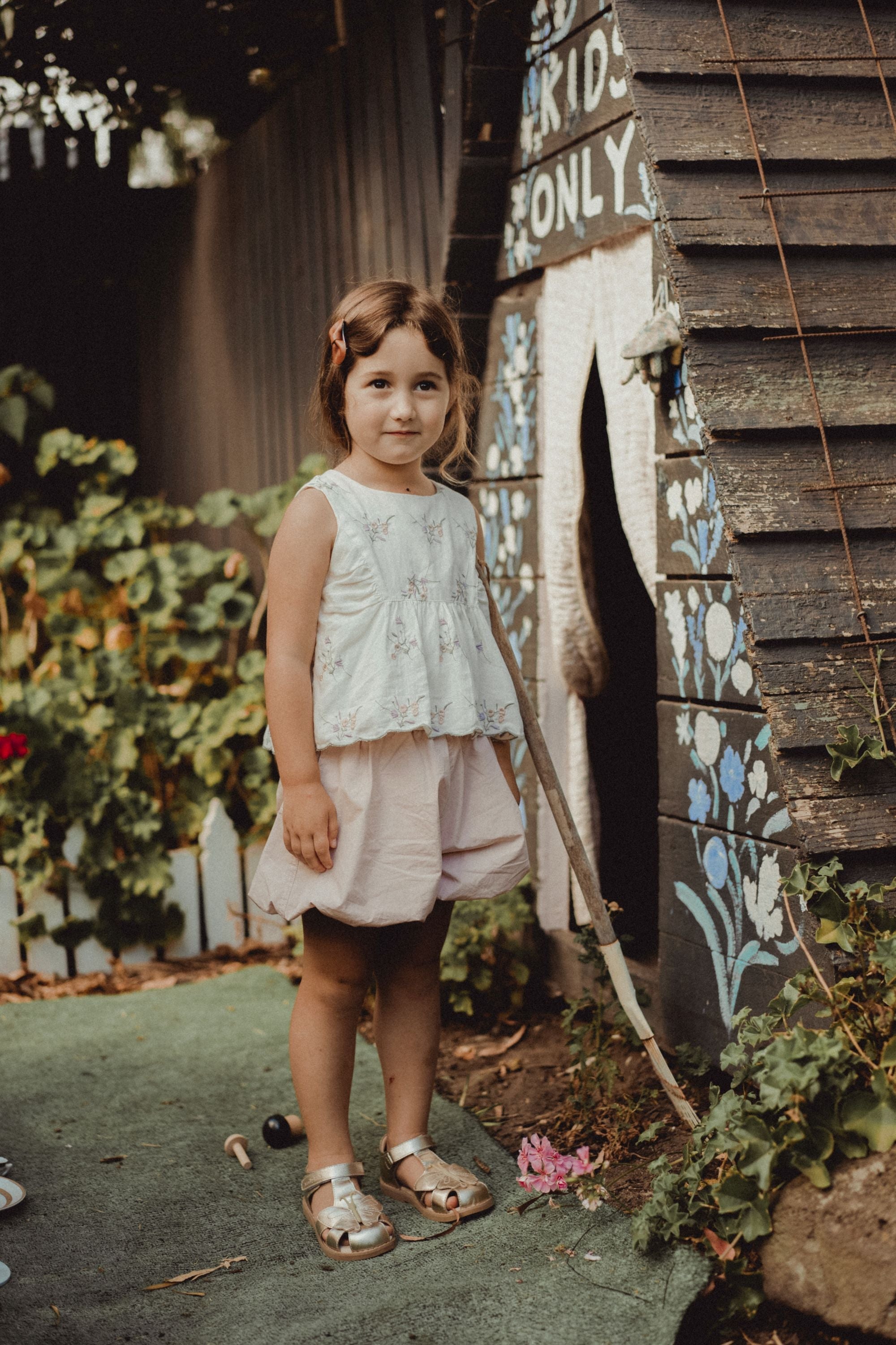 wirrawirra baby stuff embroidered tank top iris 24 Summer Blouses Girls New Arrivals Shirts