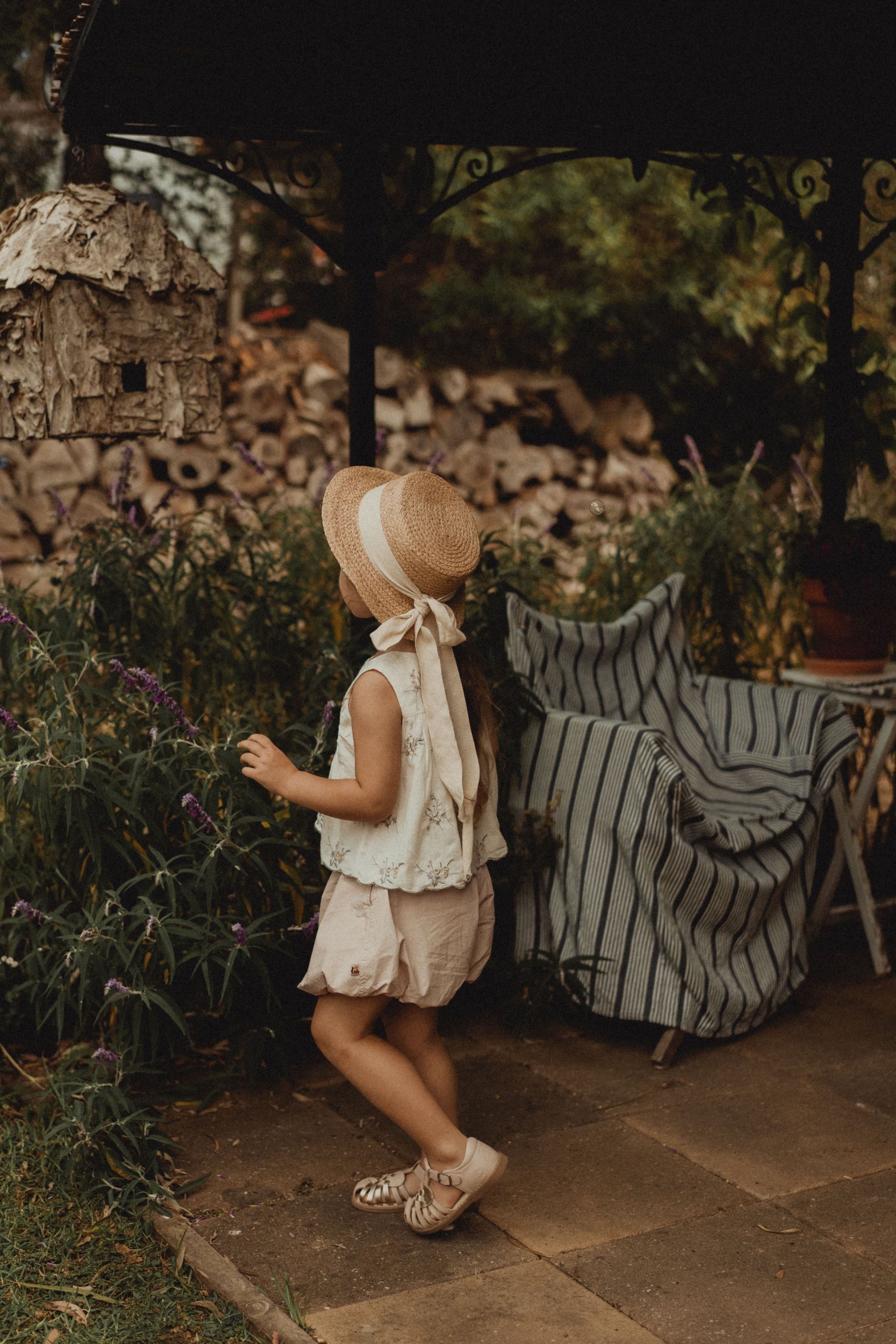 wirrawirra organic newborn outfit embroidered tank top iris 24 Summer Blouses Girls New Arrivals Shirts