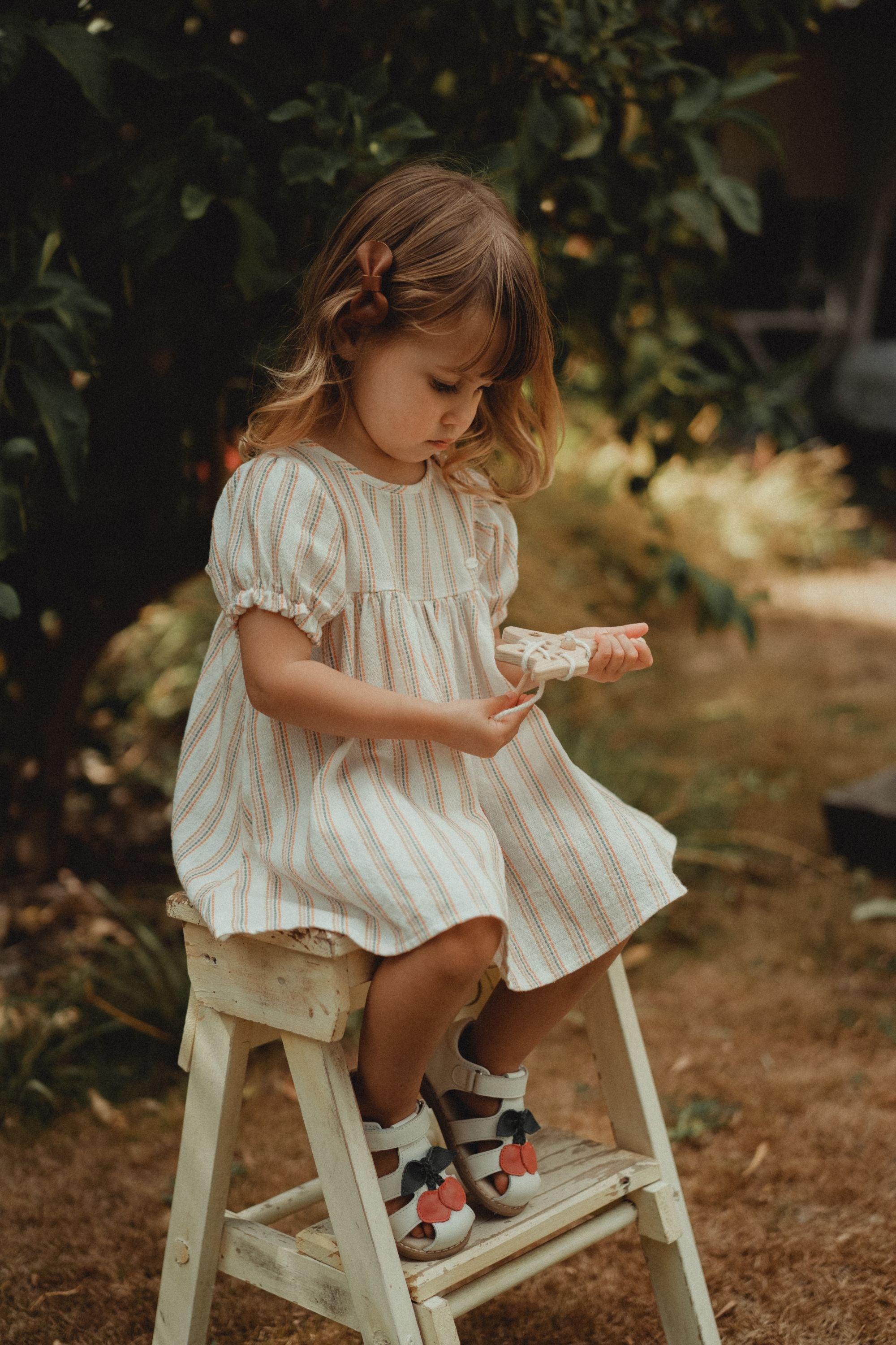 wirrawirra organic baby clothes rainbow striped dress rainbow stripes 24 Summer Dresses Girls New Arrivals Skirts