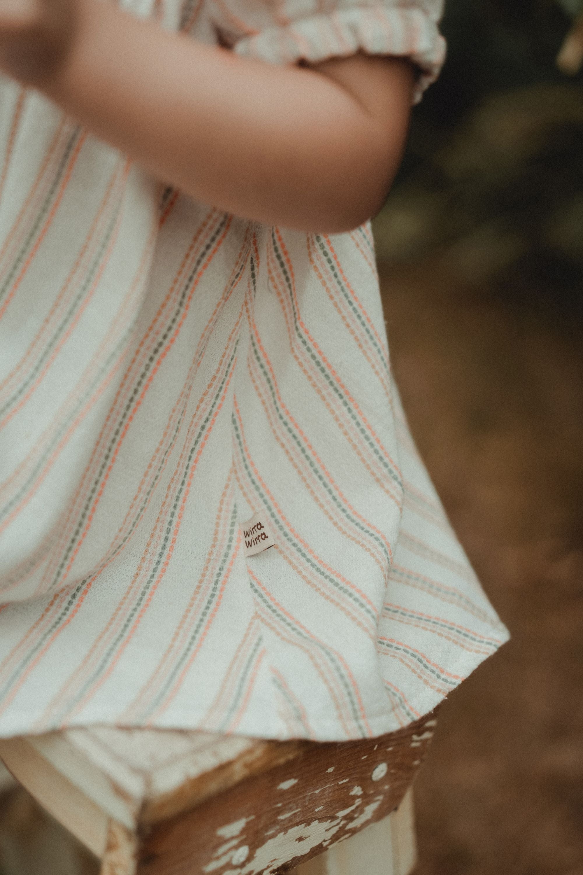 wirrawirra organic newborn clothes rainbow striped dress rainbow stripes 24 Summer Dresses Girls New Arrivals Skirts