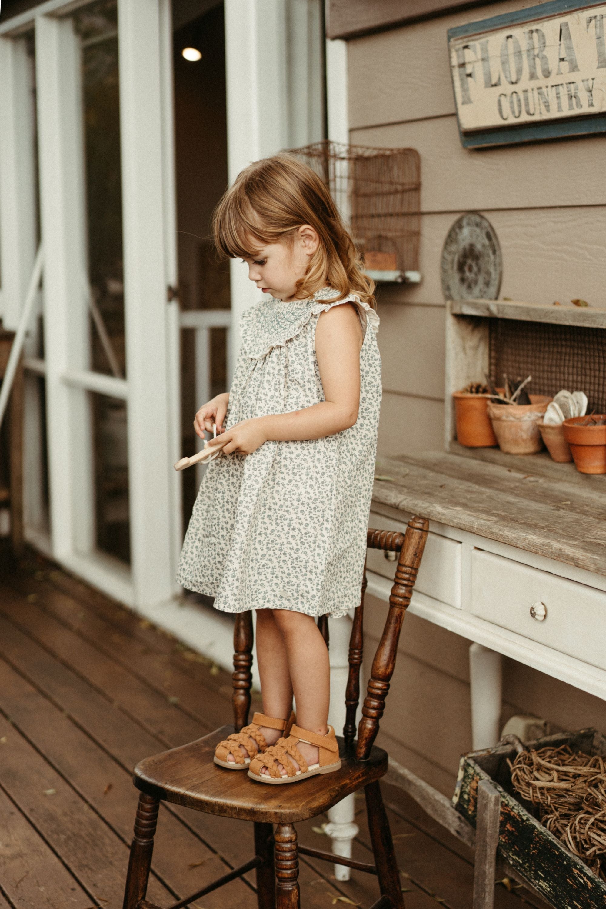 wirrawirra infant clothes embroidered smock dress blue star flower 24 Summer Dresses Girls New Arrivals Skirts