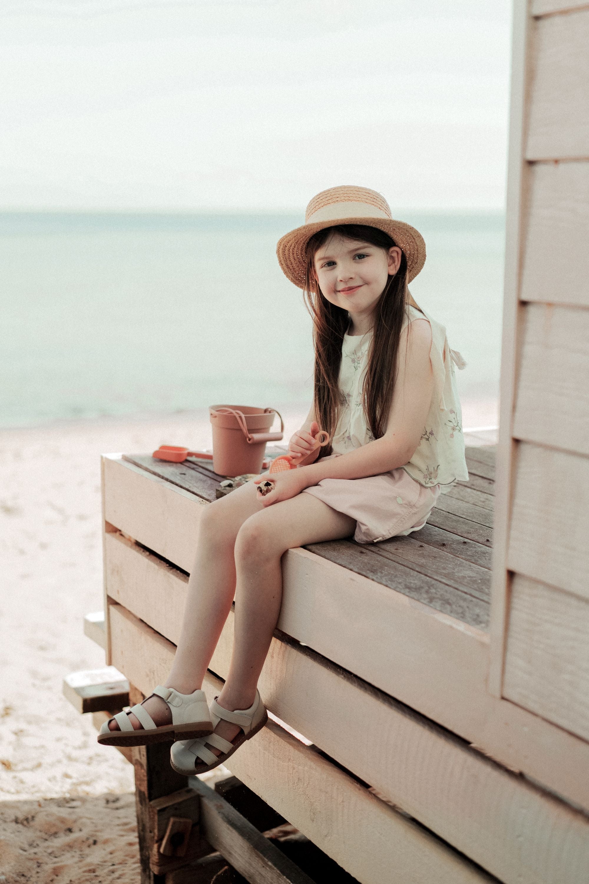 wirrawirra gender neutral newborn clothes flower bud pants peach 24 Summer Girls New Arrivals Shorts