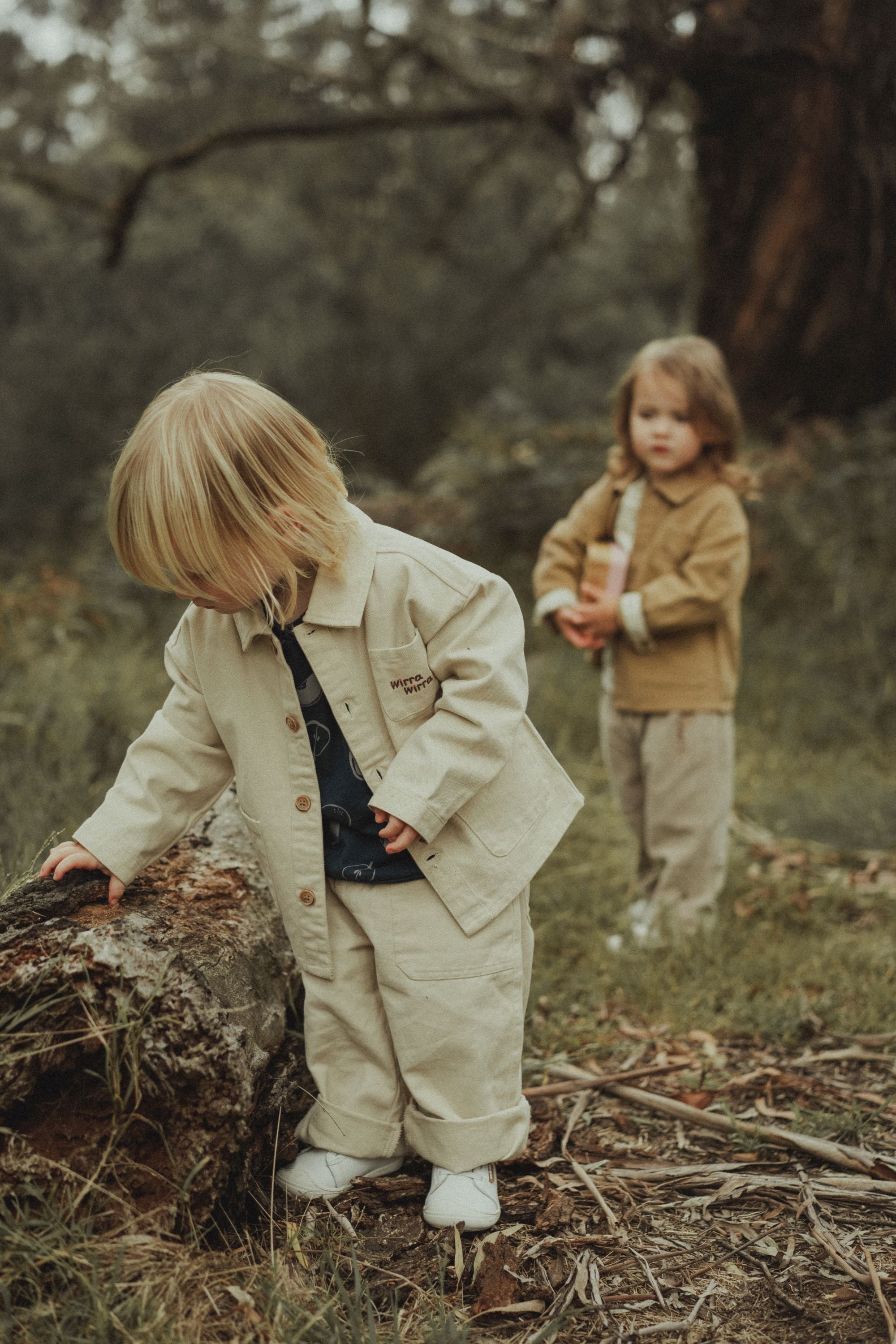 wirrawirra premature baby clothes long sleeved jacket beige 24 Spring Boys Gilets Girls Jackets New Arrivals Gilets