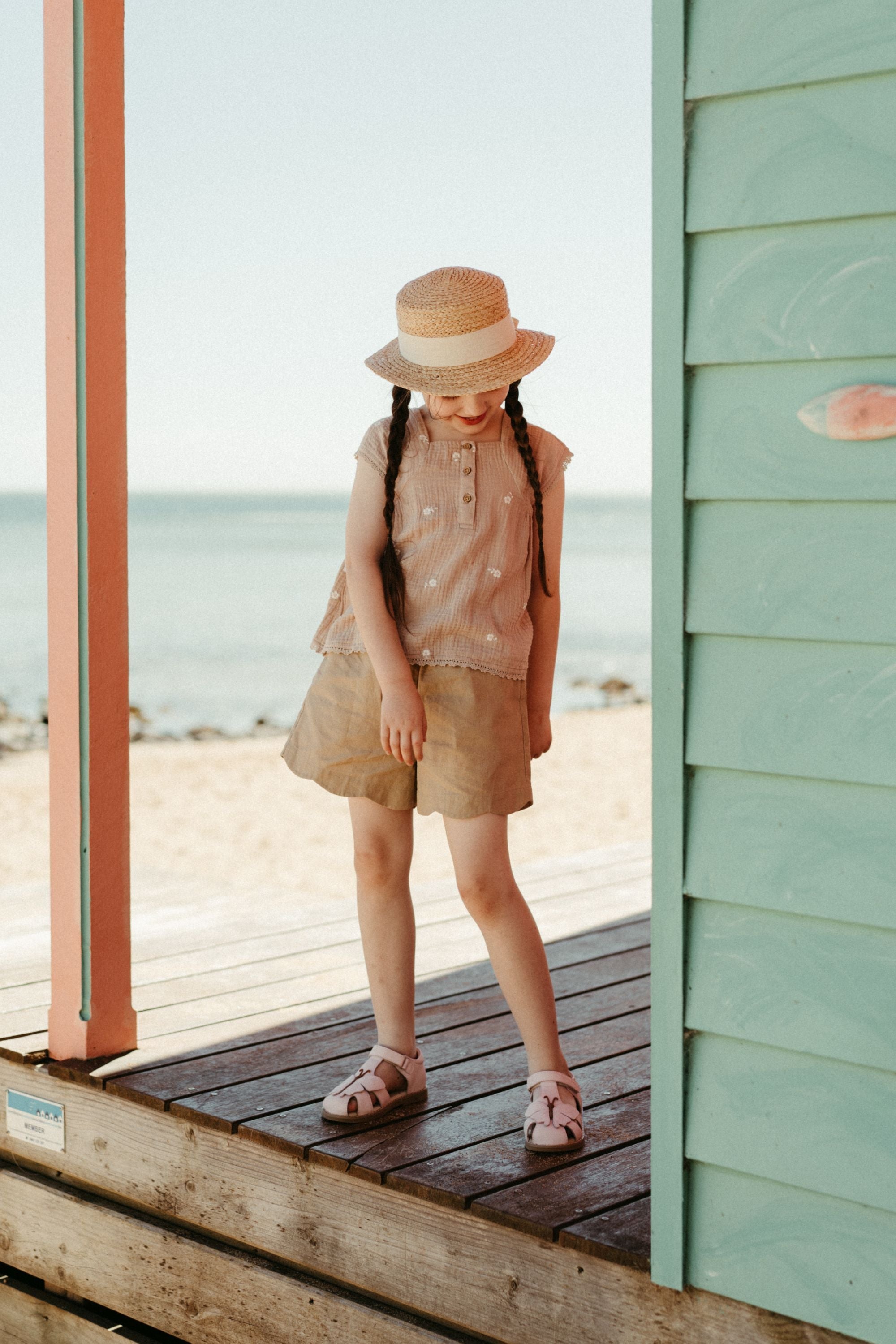 wirrawirra baby clothes online linen lace shorts sand 24 Summer Girls New Arrivals Shorts