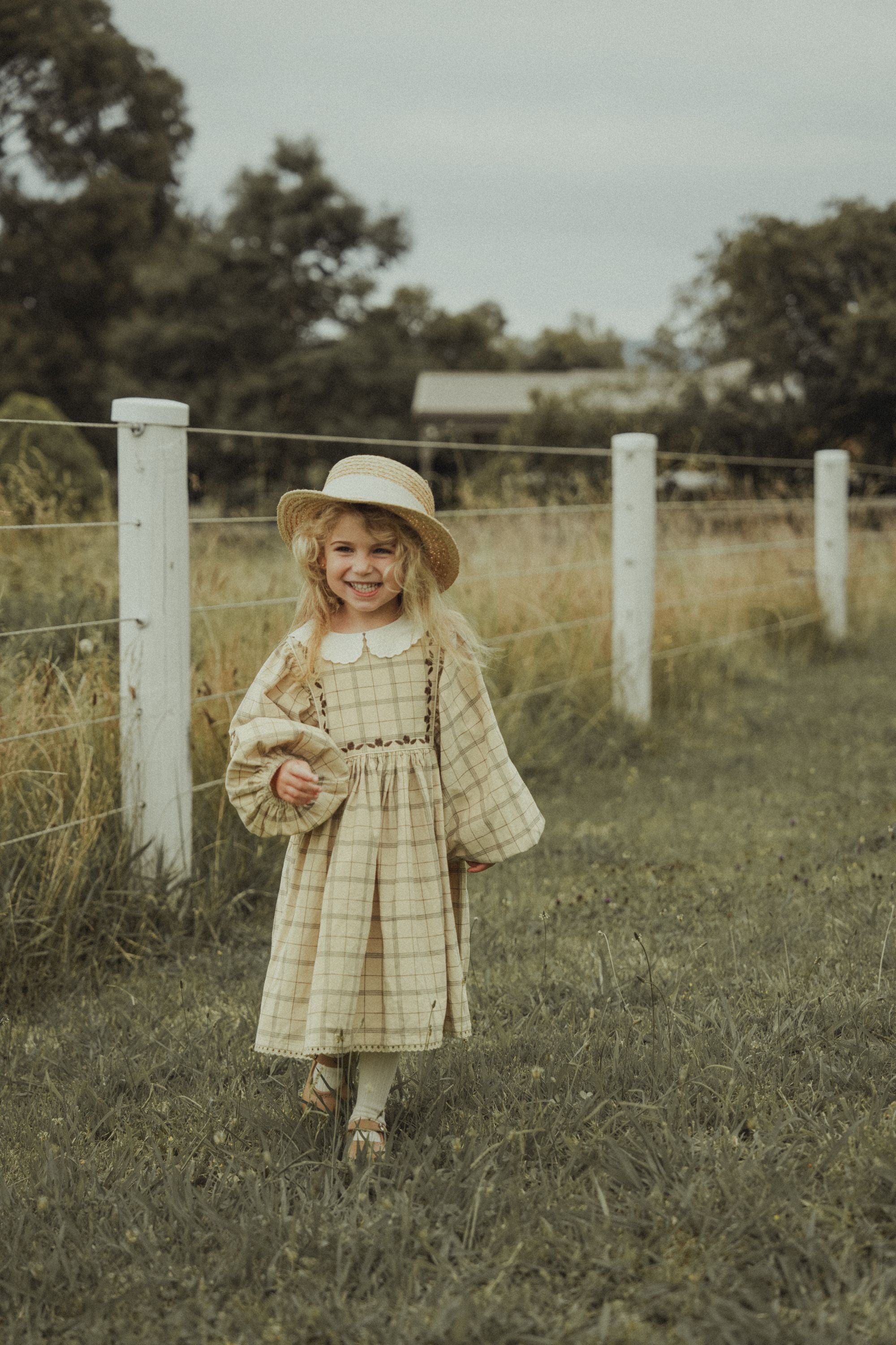 wirrawirra organic infant clothes corduroy plaid dress khaki 24 Spring Dresses Girls New Arrivals Skirts