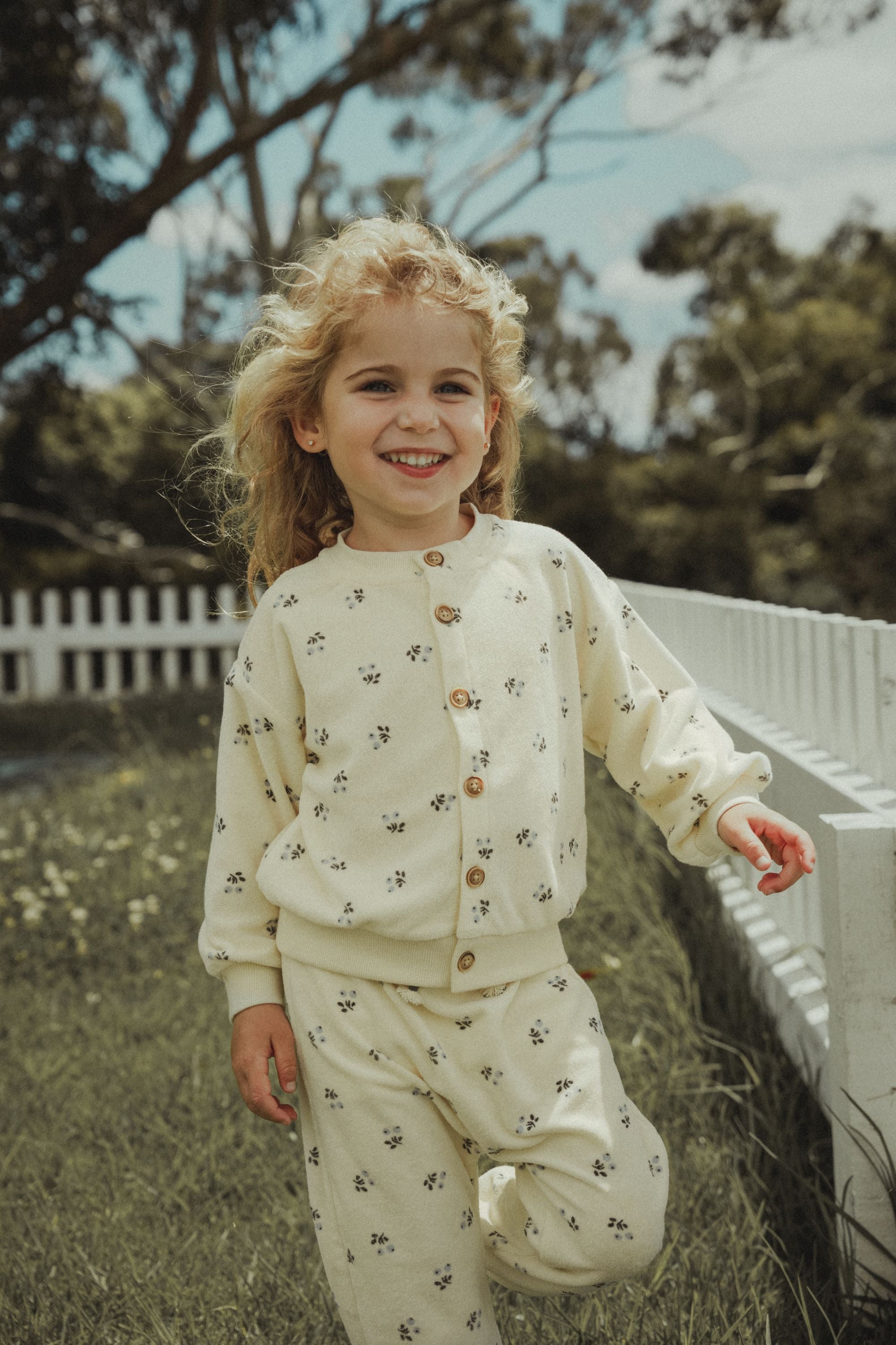 wirrawirra baby boy clothes blueberry printed knitted shirt blueberry 24 Spring Boys Girls New Arrivals Sweatshirts