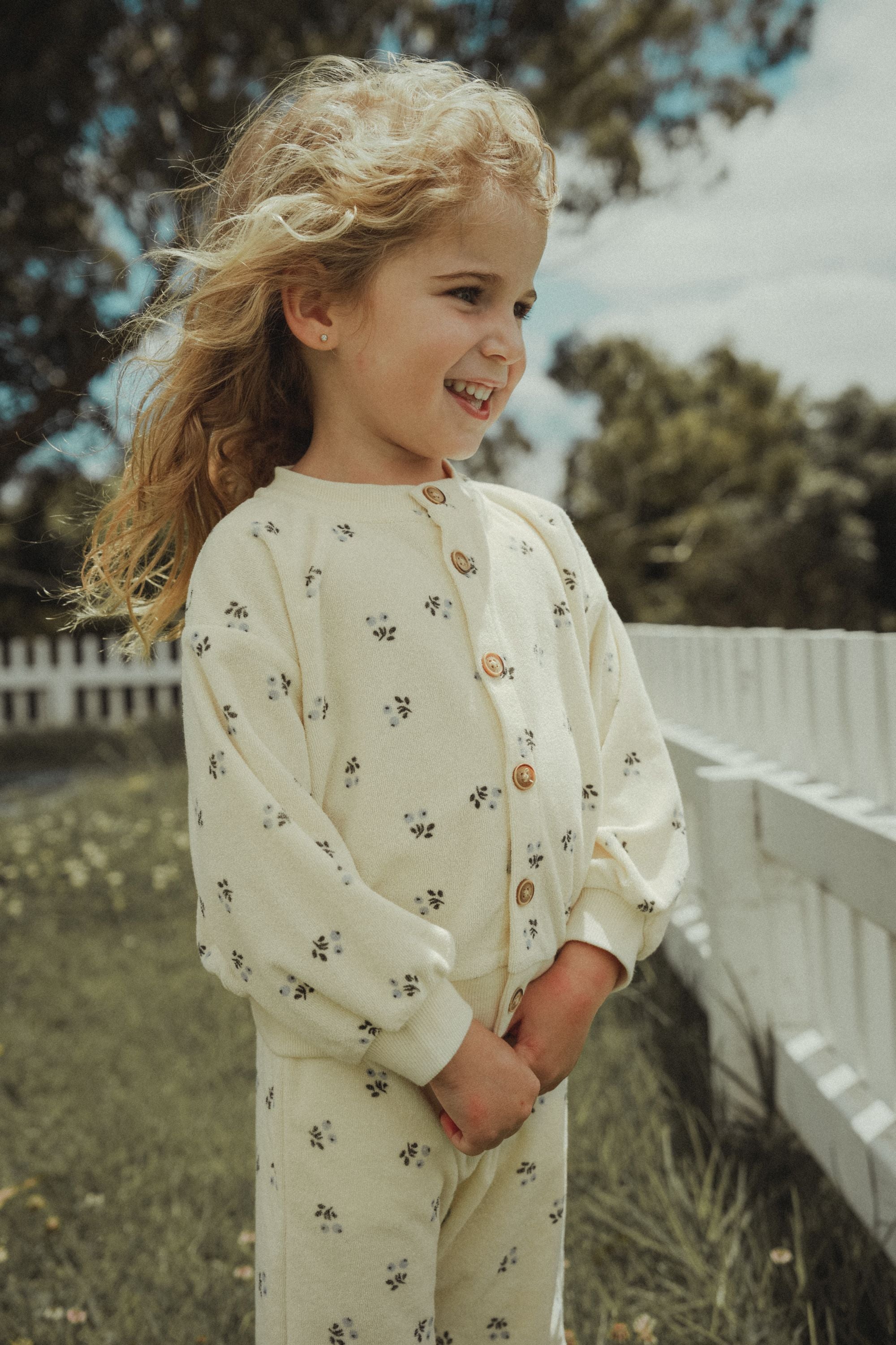 wirrawirra premature baby clothes blueberry printed knitted shirt blueberry 24 Spring Boys Girls New Arrivals Sweatshirts